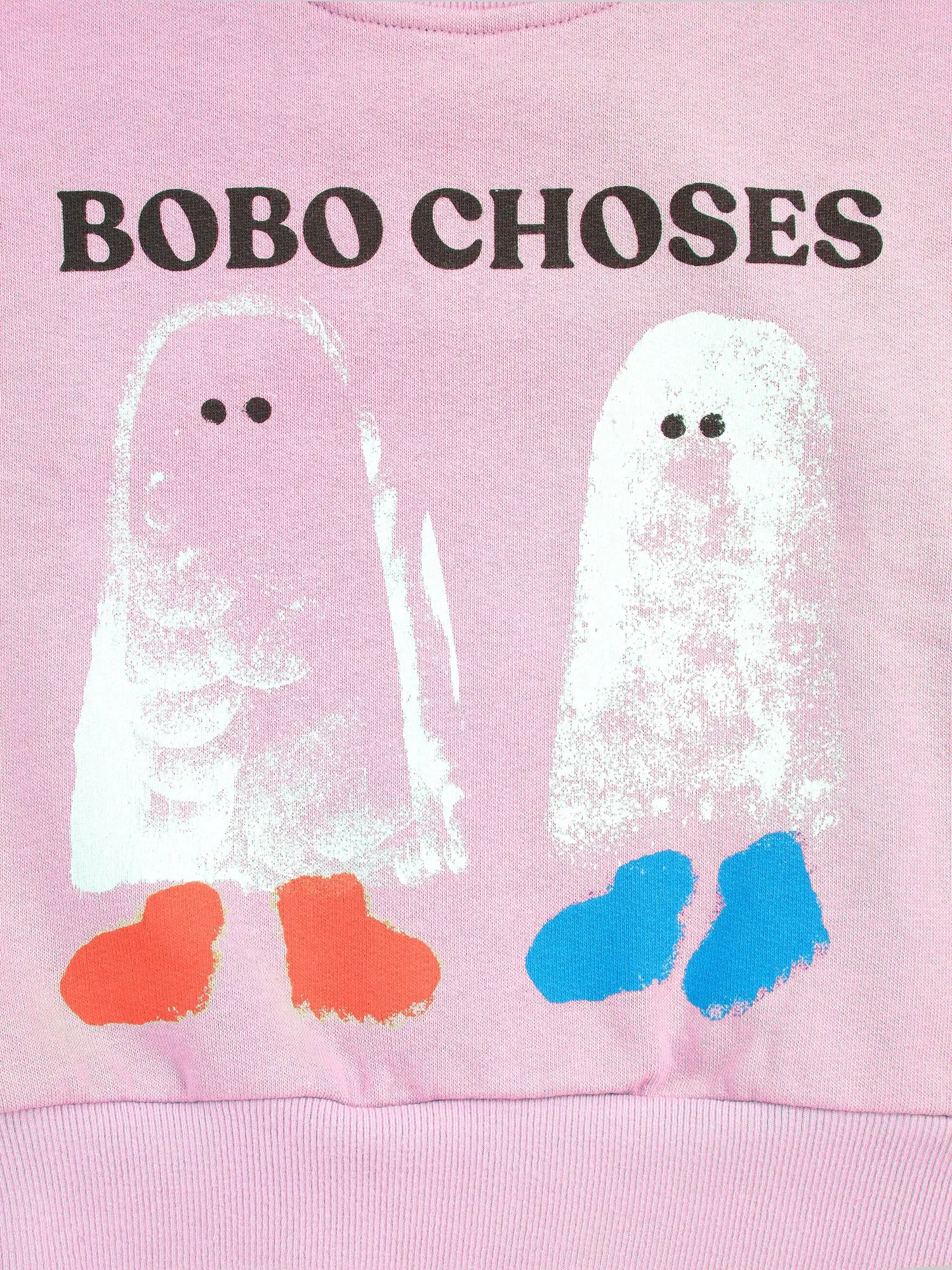 Bobo Choses Booty Ghosts sweatshirt lyserød økologisk bomuld