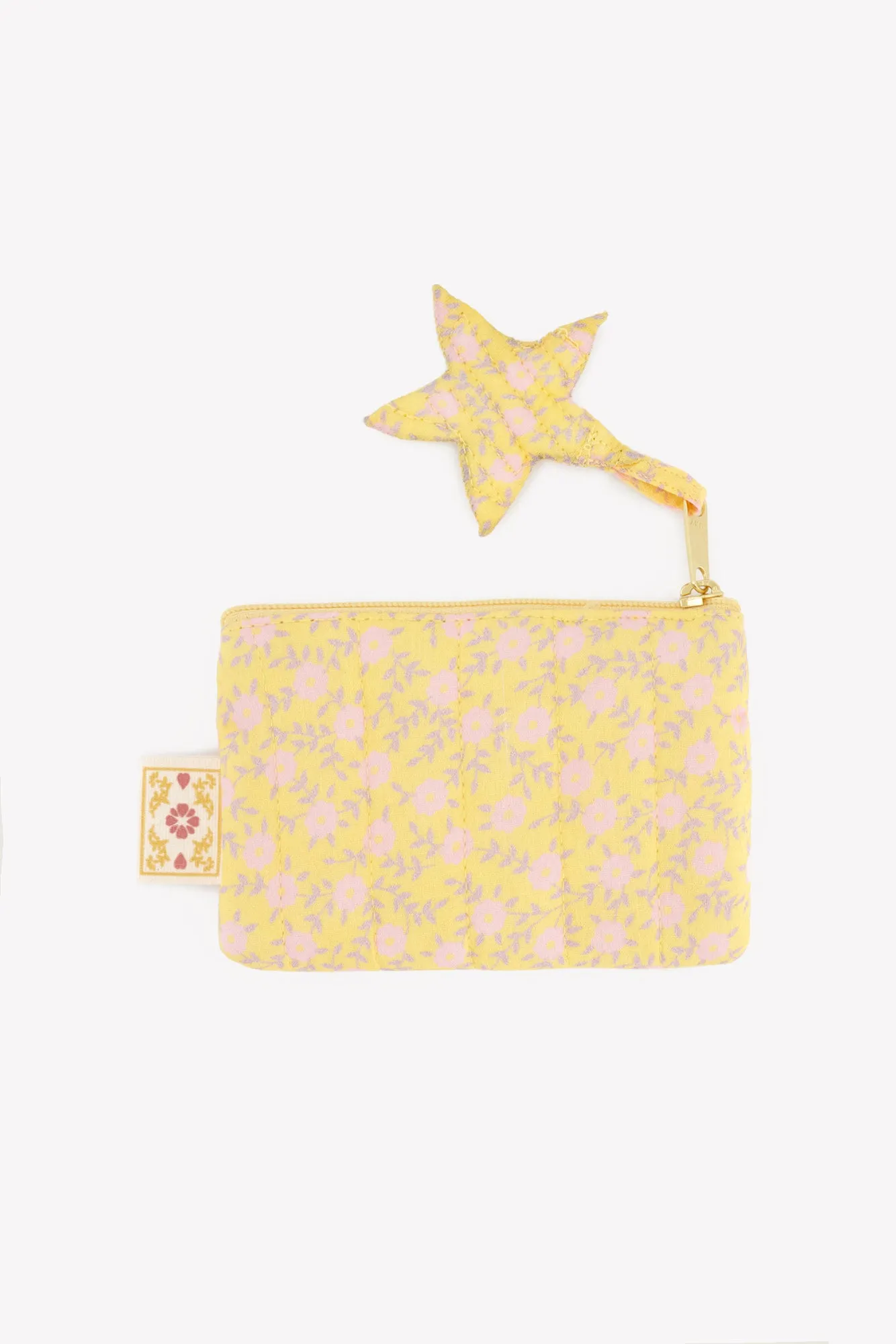 Bonton Ivy Foulfleur mini pung gul blomstret bomuld