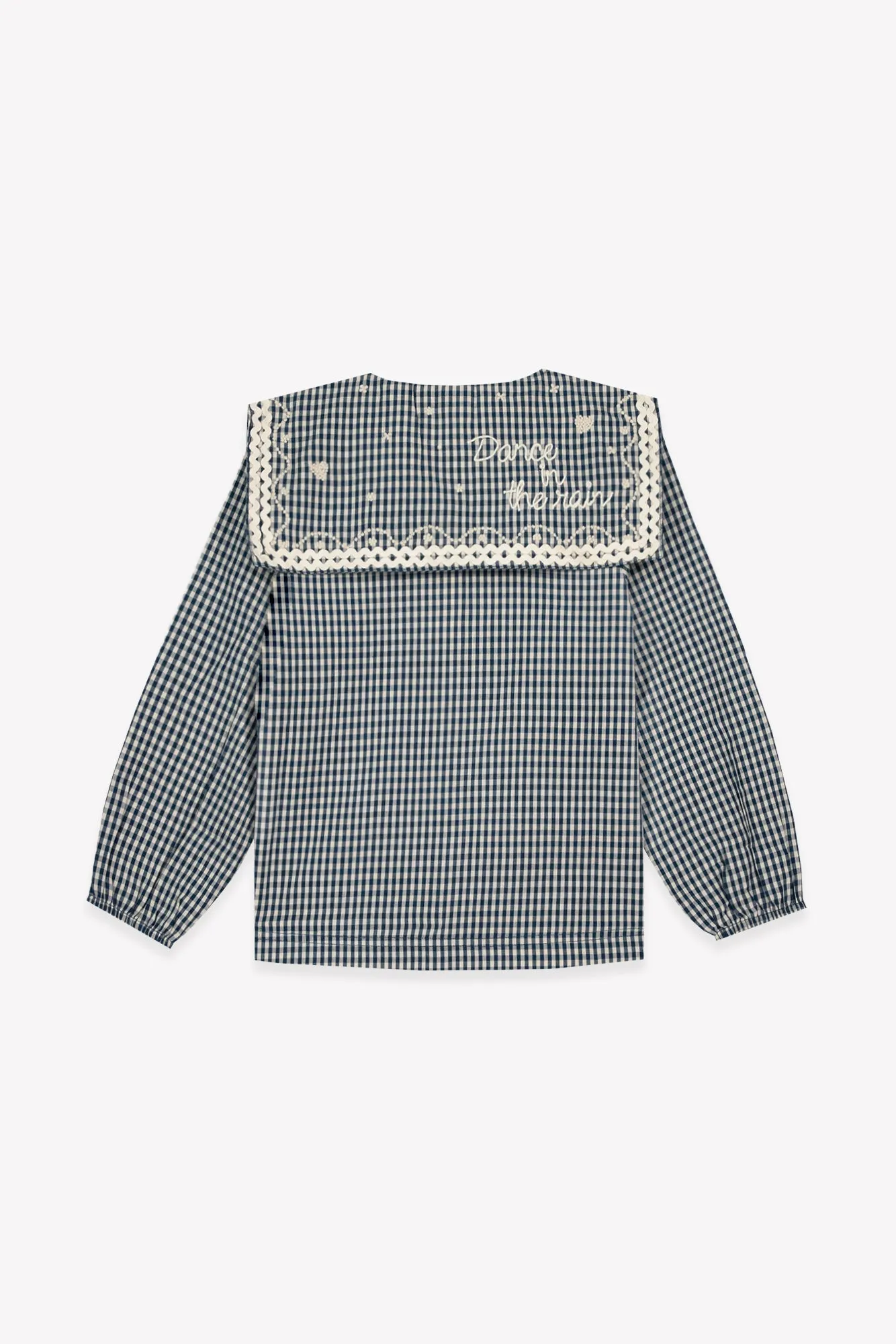 Bonton Pioupiou skjorte vichy bomuld ternet
