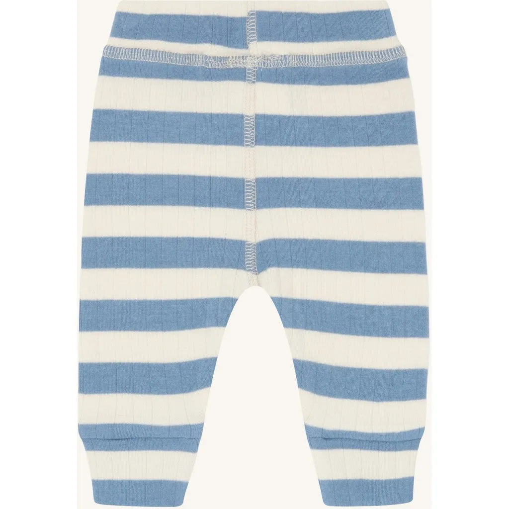 Hust & Claire HCLuca Rib leggings Light Blue bomuld