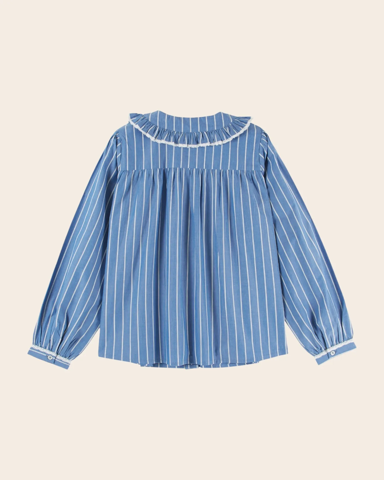 Emile et Ida Plissée rayures bluse blå stribet