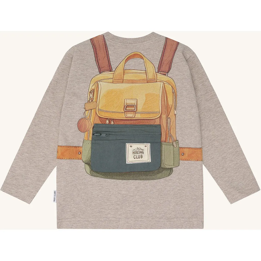 Hust & Claire HCAnton langærmet bluse Beige Melange