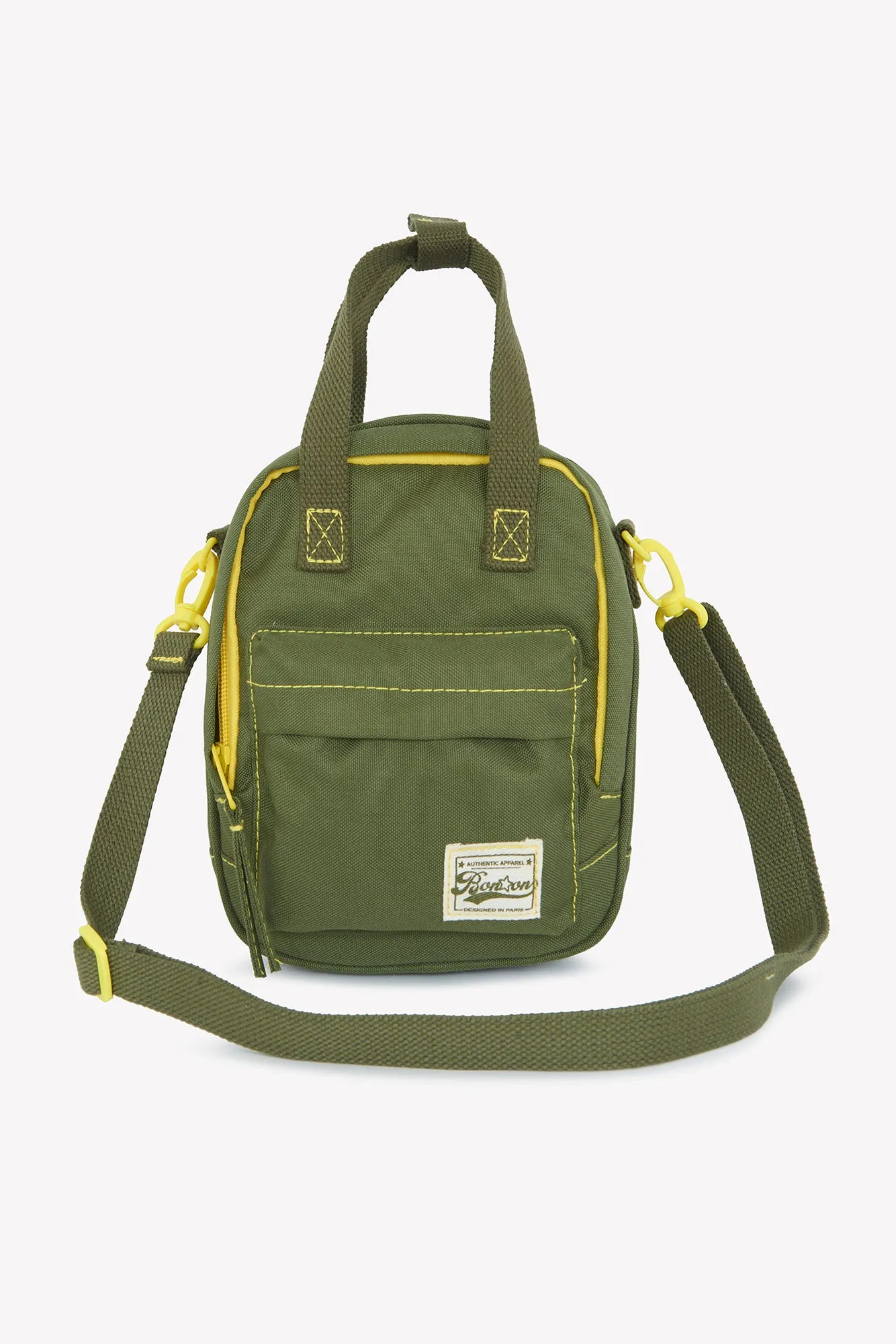 Bonton Kaki skuldertaske nylon lille