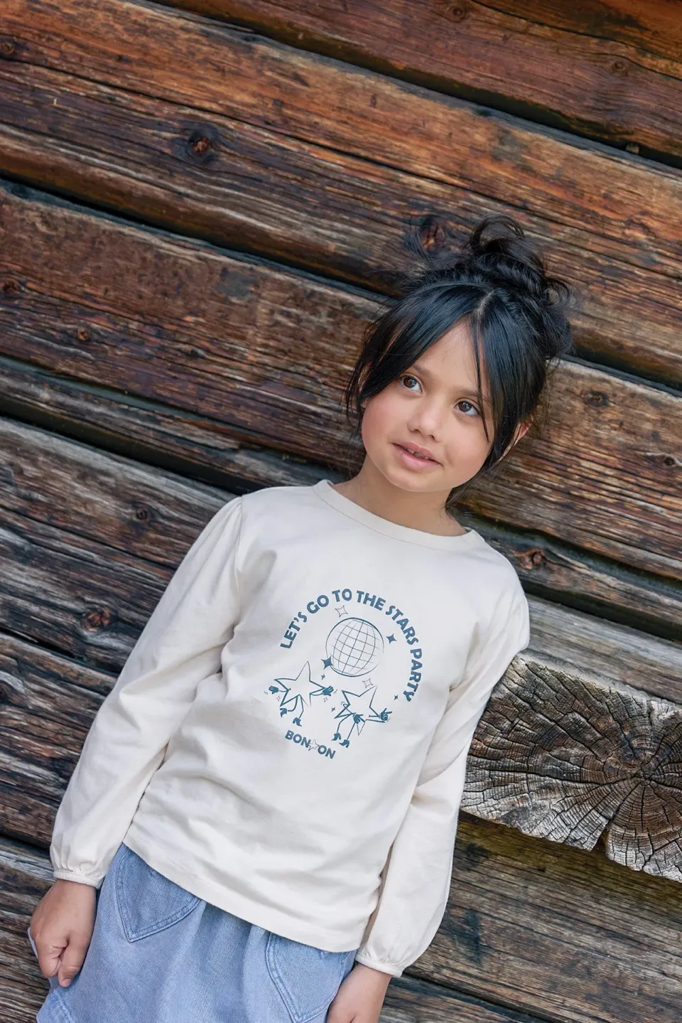 Bonton Titty Stars Mouton T-shirt langærmet stjerne