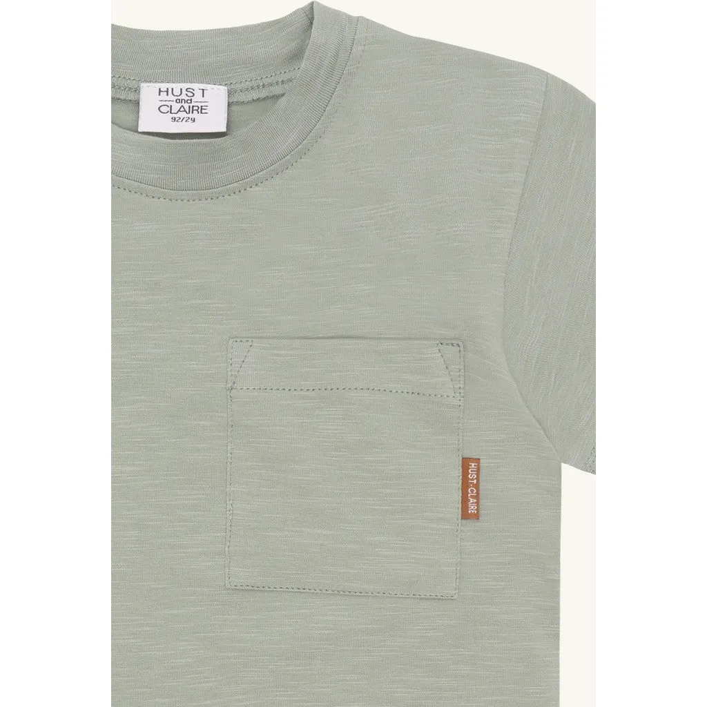 Hust & Claire Anton Slub t-shirt Iceberg økologisk bomuld