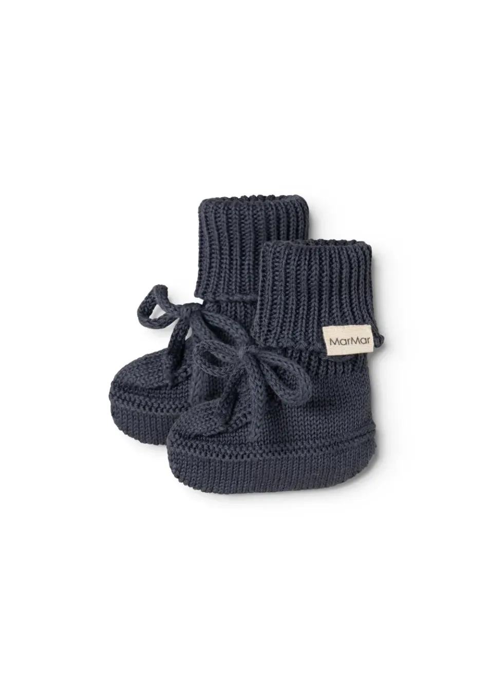 MarMar Abootie strikfutter Blue økologisk baby
