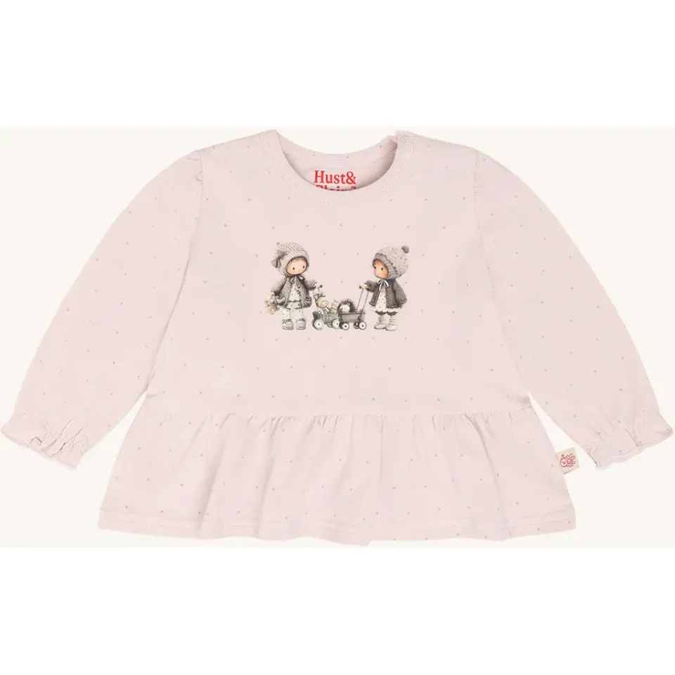 Hust & Claire HCAnna Trolly bluse Hushed Pink prikker