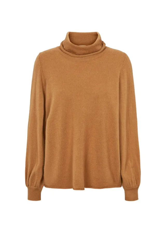 MarMar Tadin W kashmirbluse Almond rullekrave