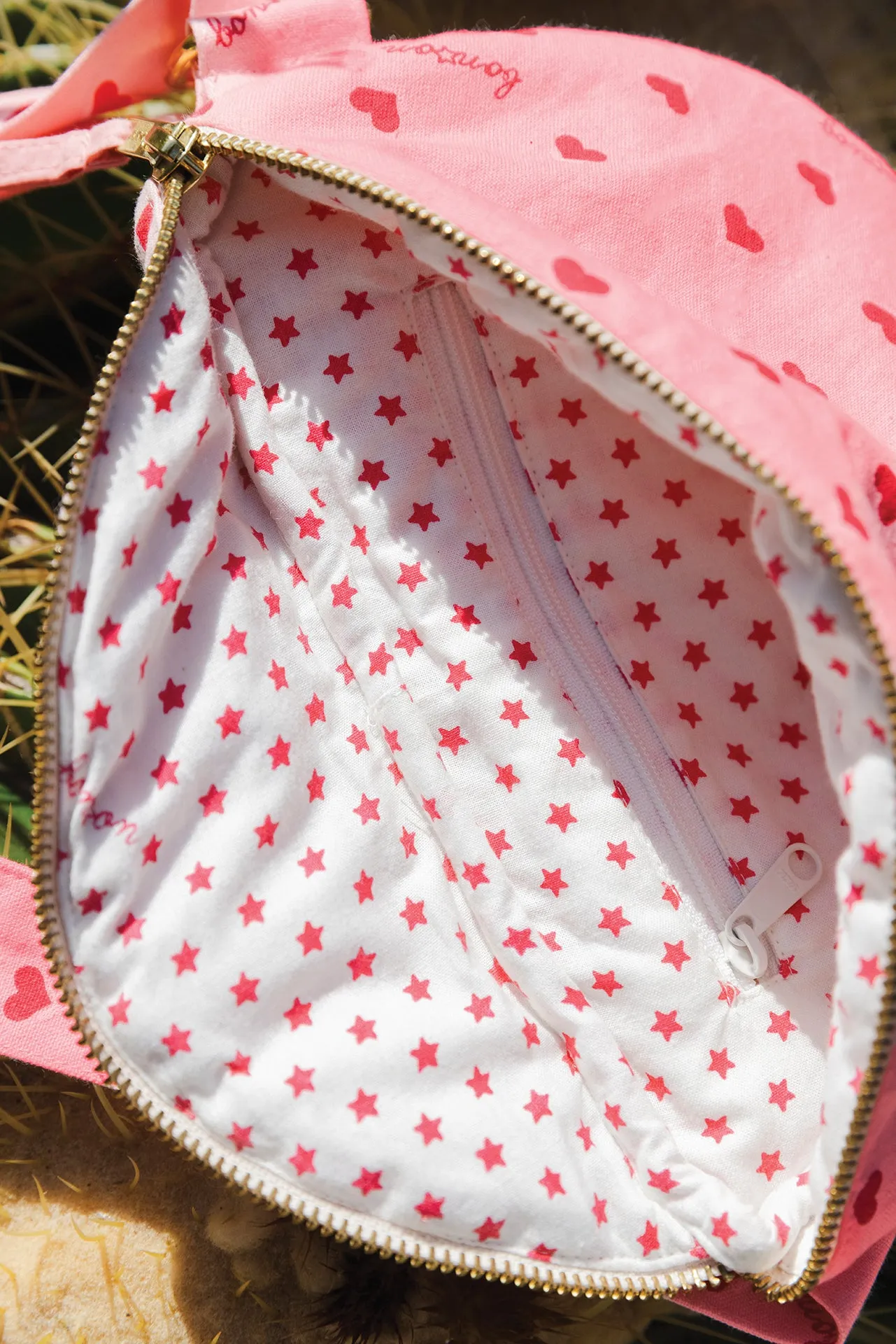 Bonton Blossom bæltetaske hjerter bomuld TU