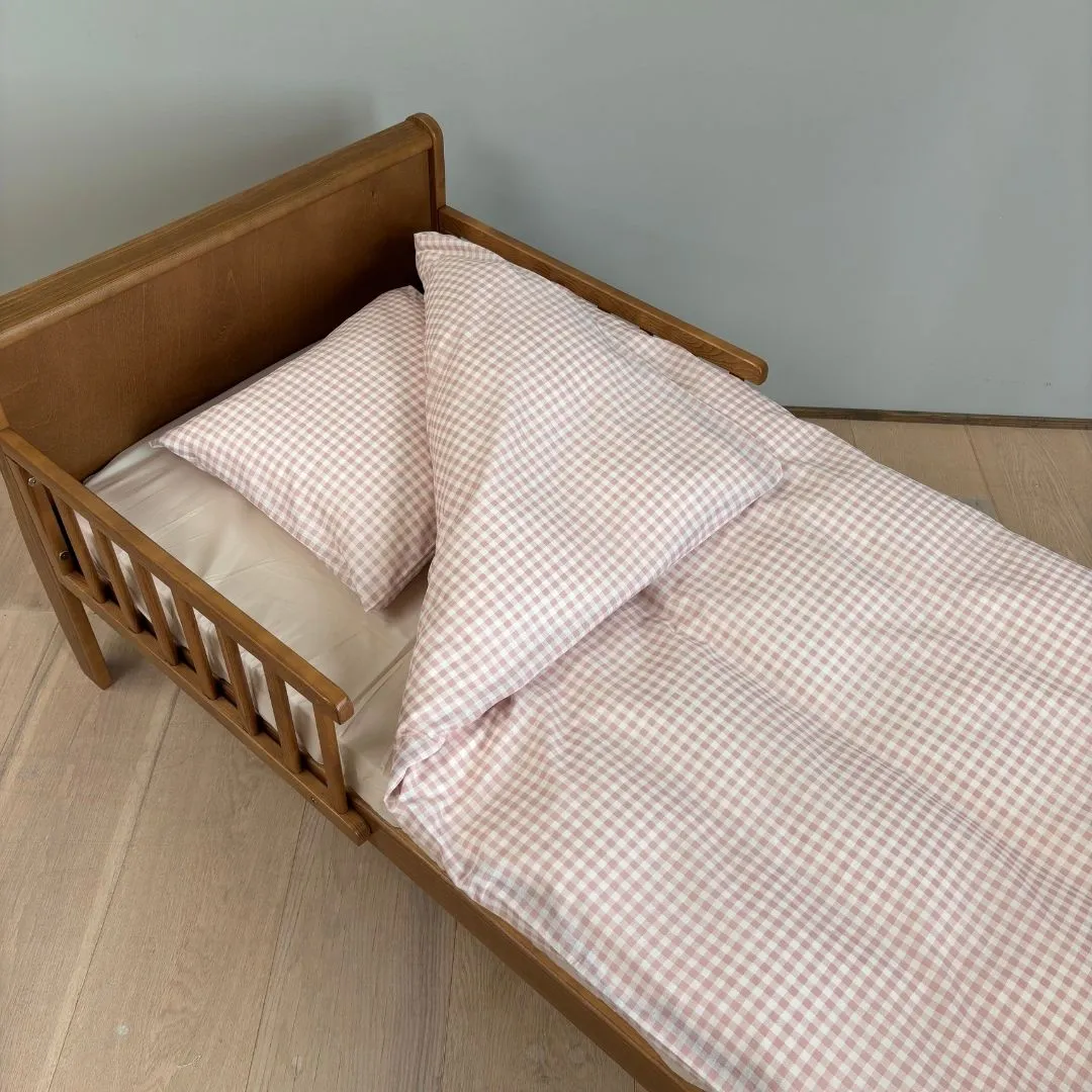 nuuroo By Mats sengetøj Blush Check junior bomuld