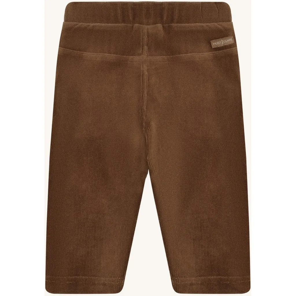 Hust & Claire Gordon Ottoman joggingbukser Brown Stone bomuld