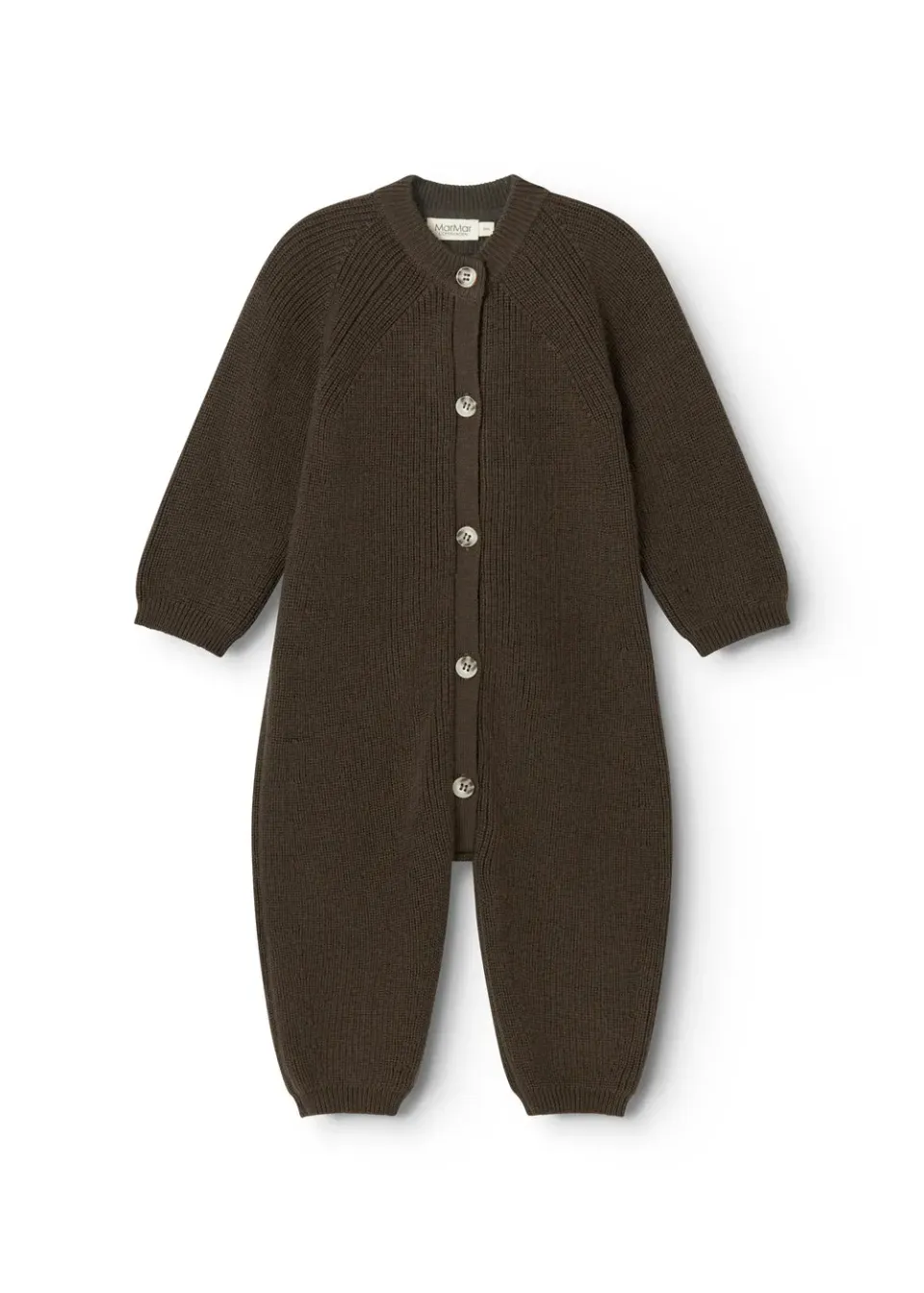 MarMar Robbie strikdragt Dark Roast varm uld