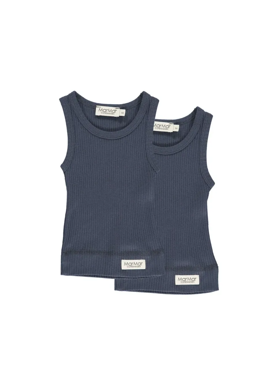 MarMar Baby Sleeveless undertrøje blå 2-pak