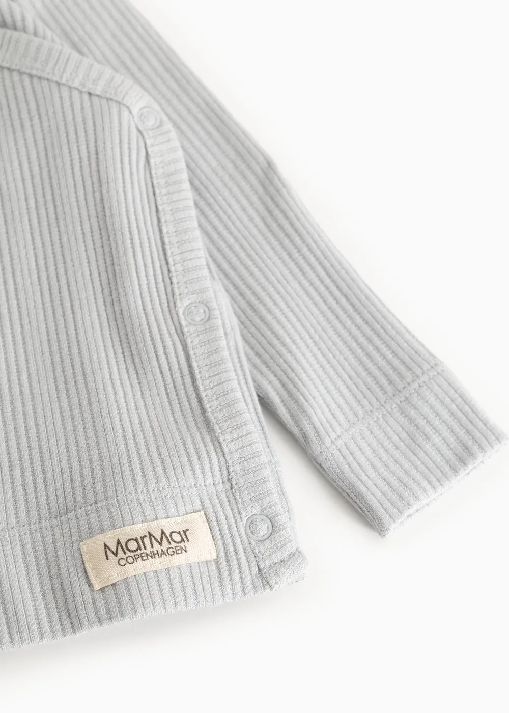 MarMar Tuti Wrap LS slå-om bluse Blue Haze modal