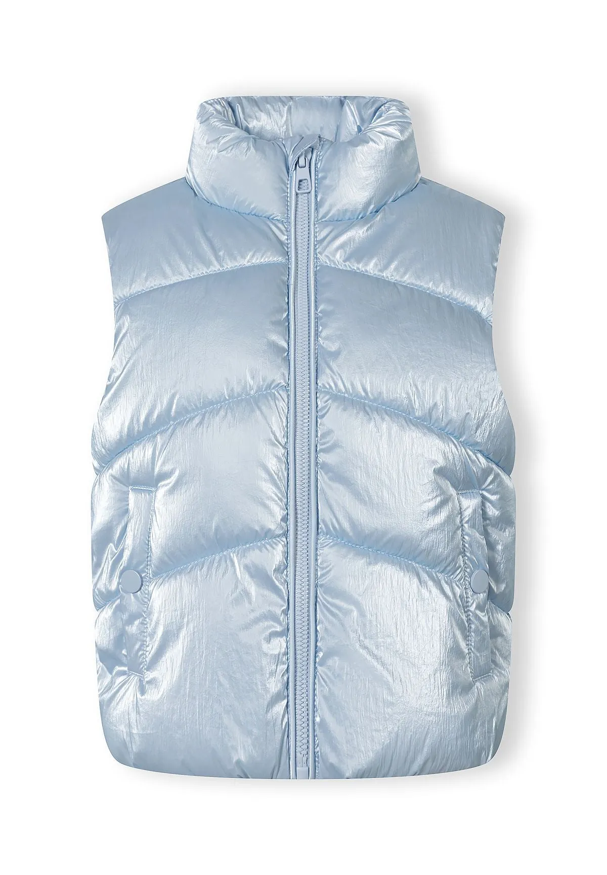 Minoti 44573 vest lyseblå nylon til piger