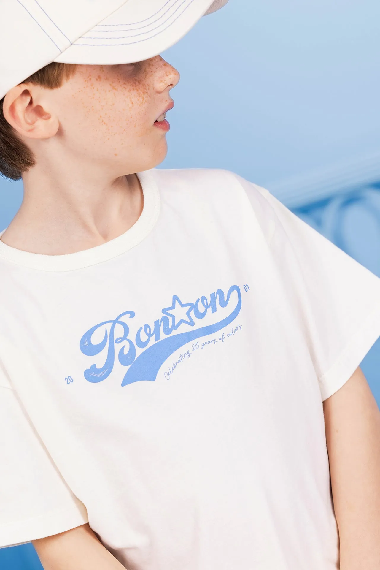 Bonton Livo Bleu Birthday t-shirt blå bomuld barn