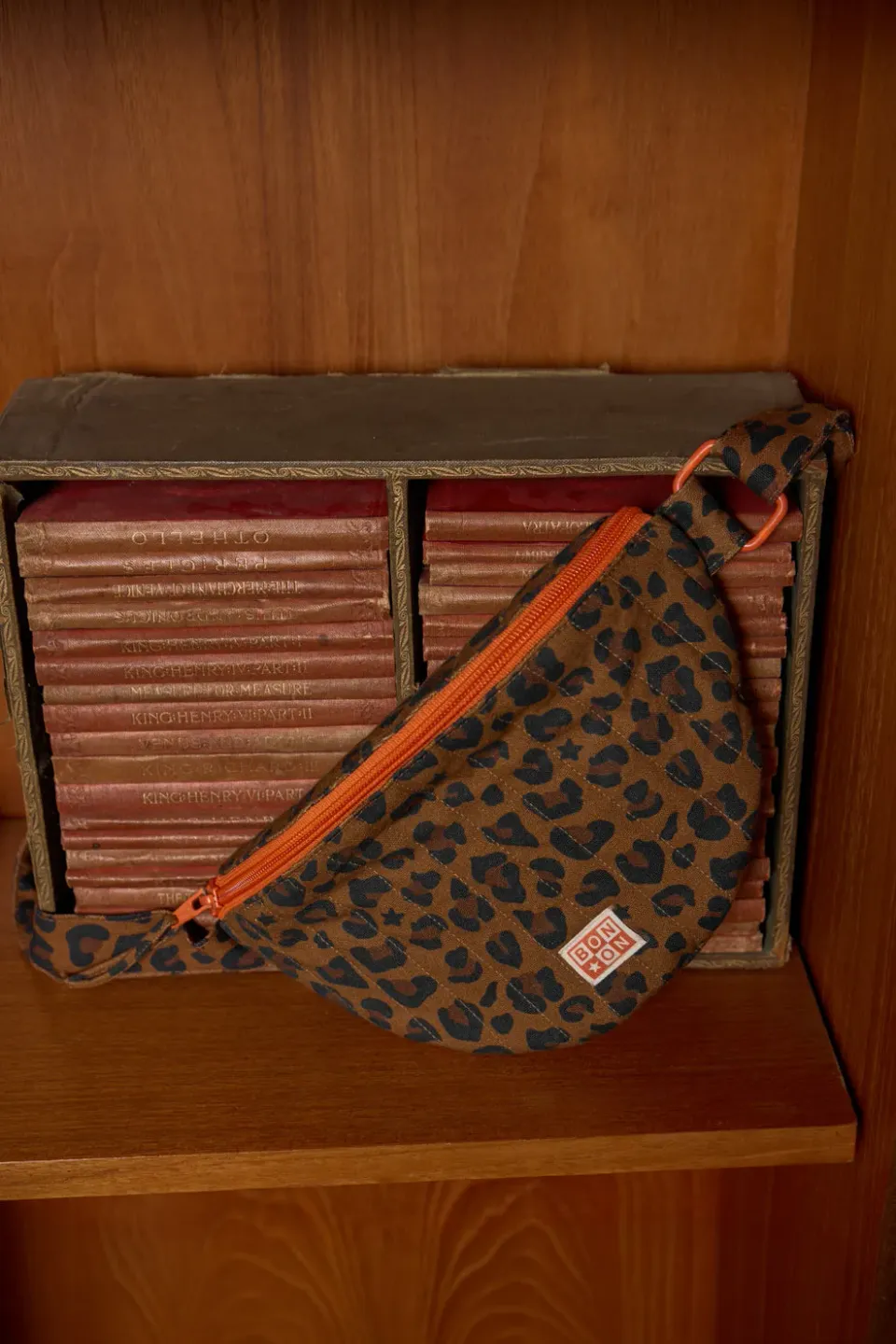 Bonton Leopard bæltetaske bomuld TU