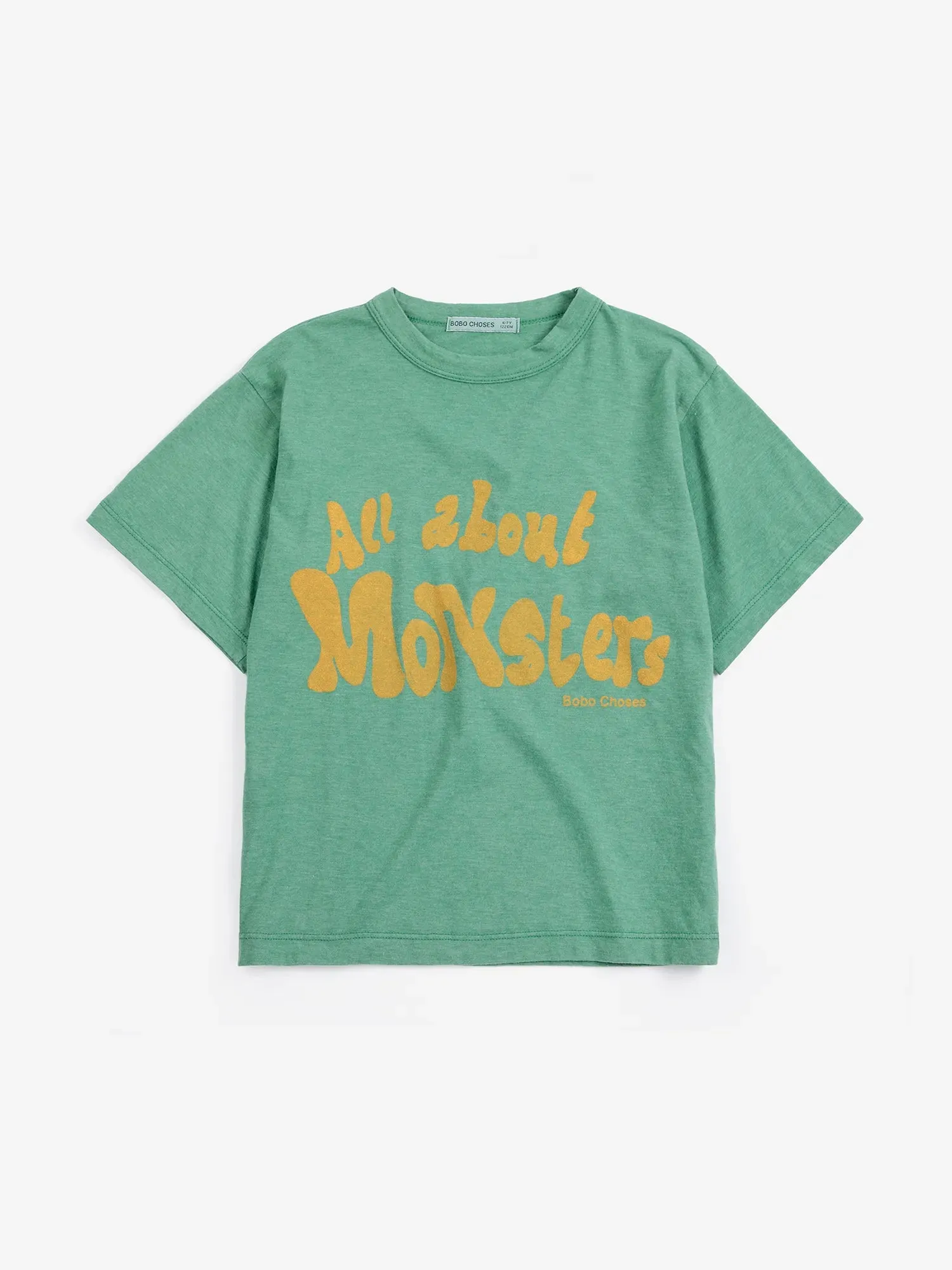 Bobo Choses All About Monsters t-shirt lysegrøn 4-5 år