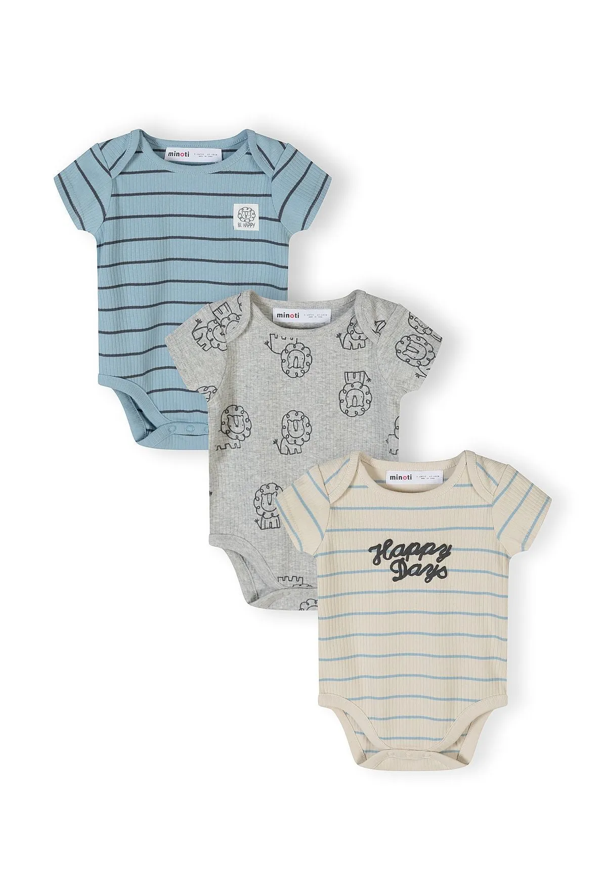 Minoti 44547 body til drenge 3-pak ribbet