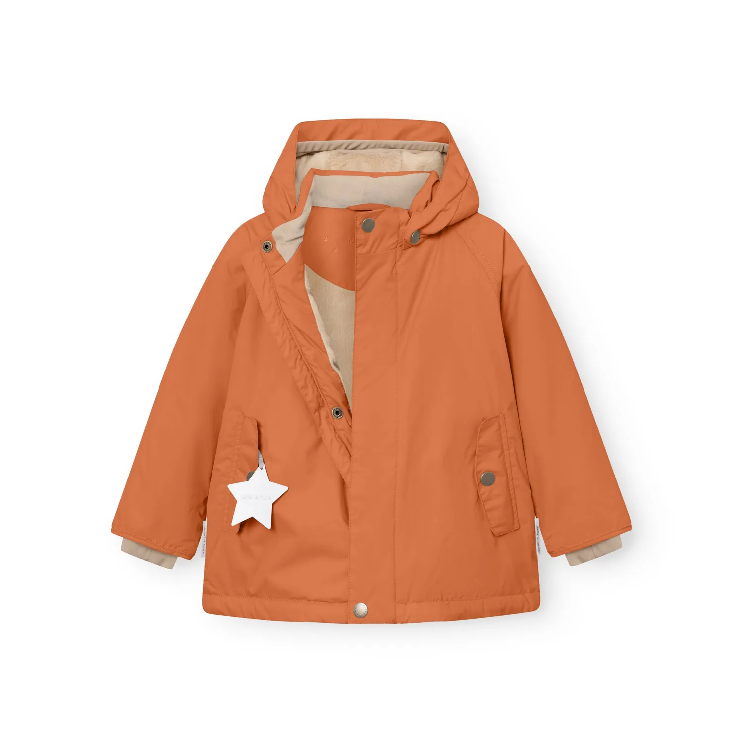 MINI A TURE Matwally vinterjakke Leather Brown -25°C