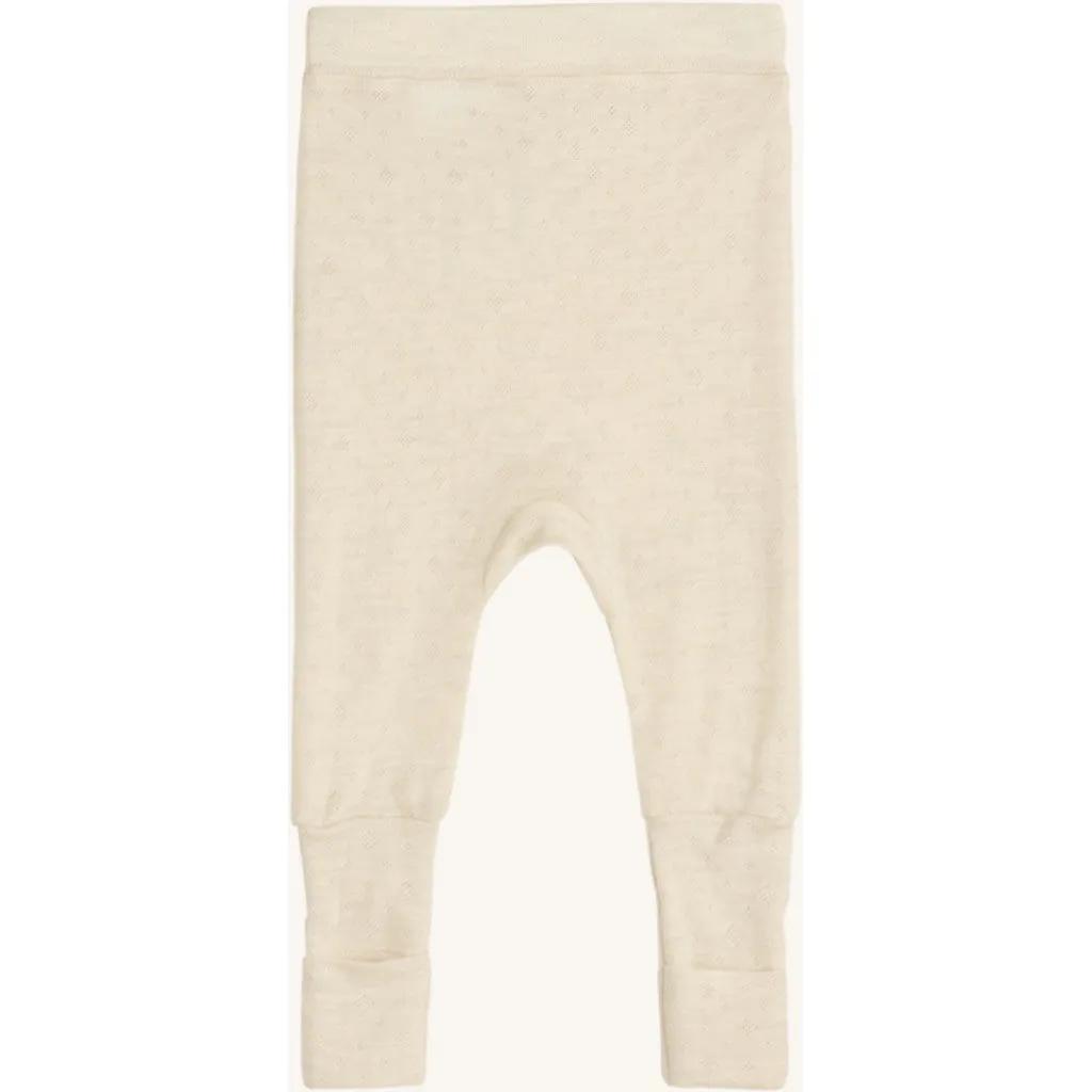 Hust & Claire HCGils bukser Off White uld silke