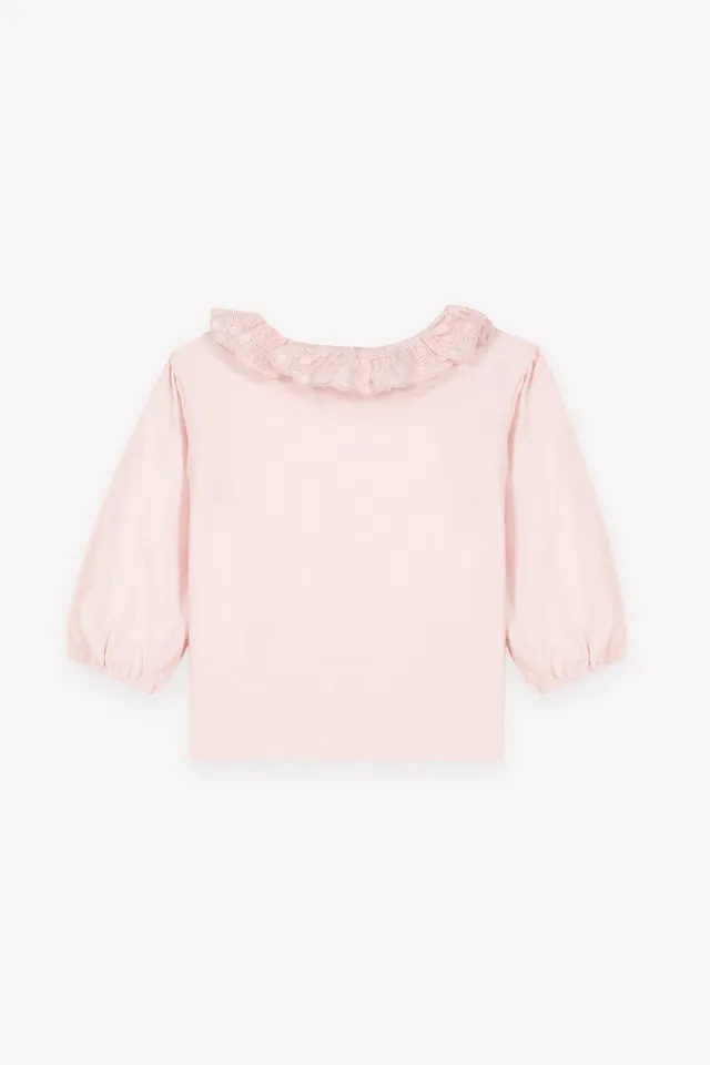 Bonton Piris Rose Baby t-shirt lyserød bomuld