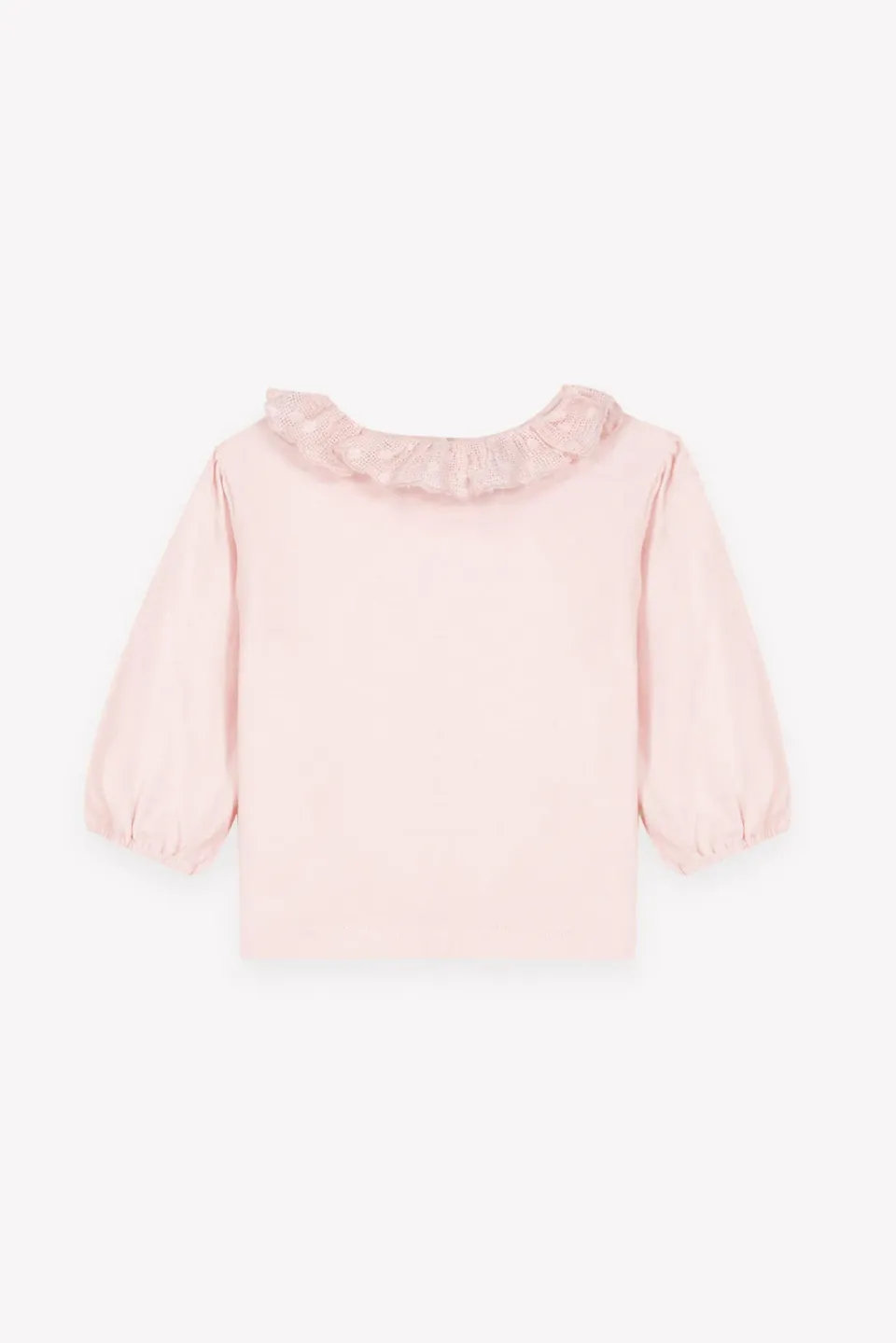 Bonton Piris Rose Baby t-shirt lyserød bomuld