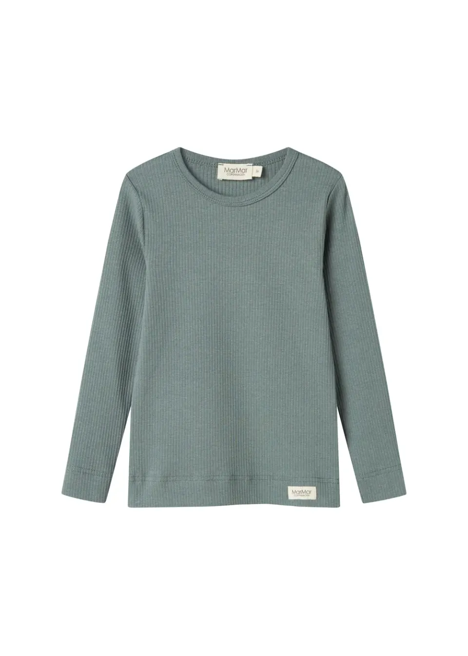 MarMar Plain Tee LS T-shirt Dusty Green rib