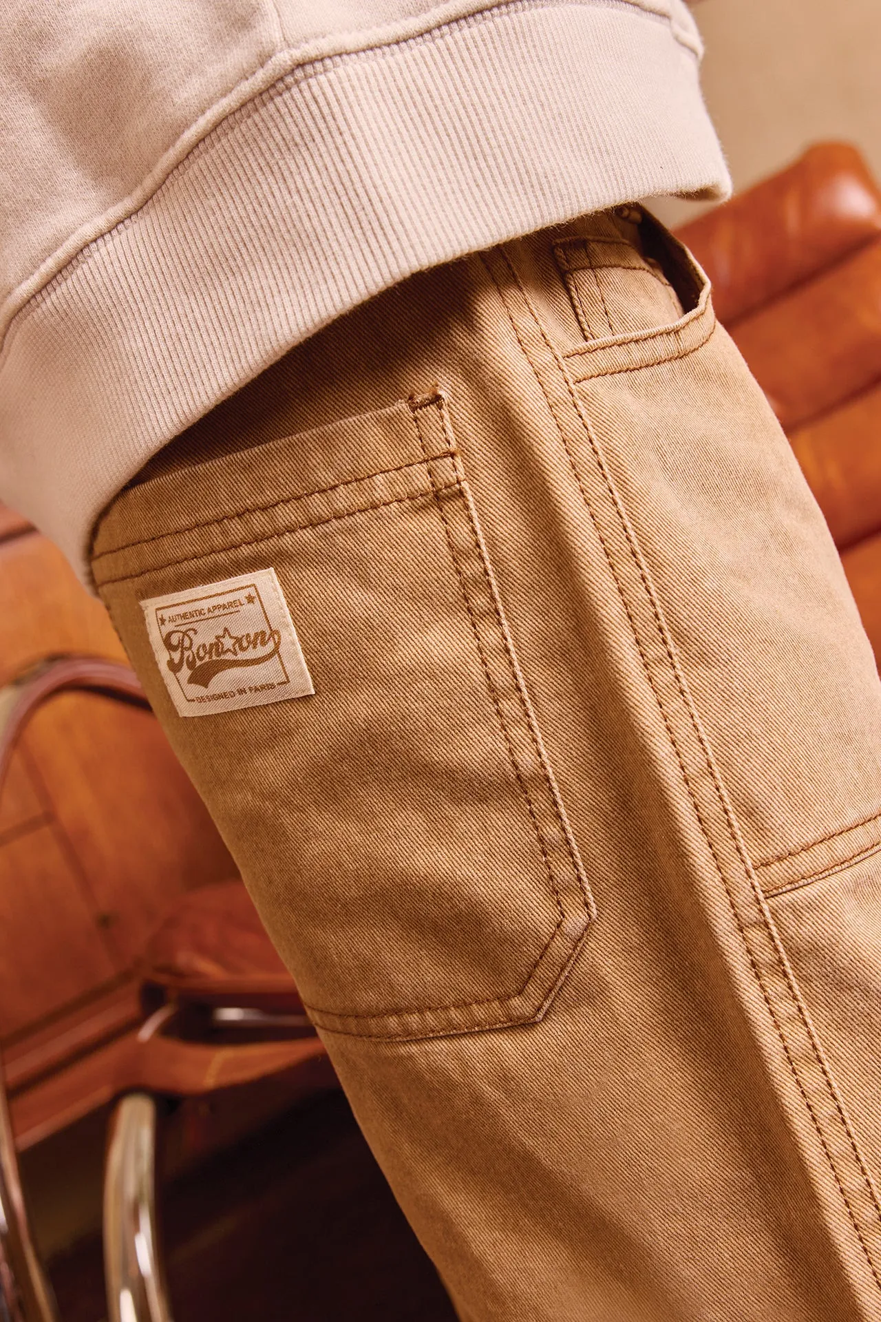 Bonton Pollen jeans 6A gul bomuld lige ben