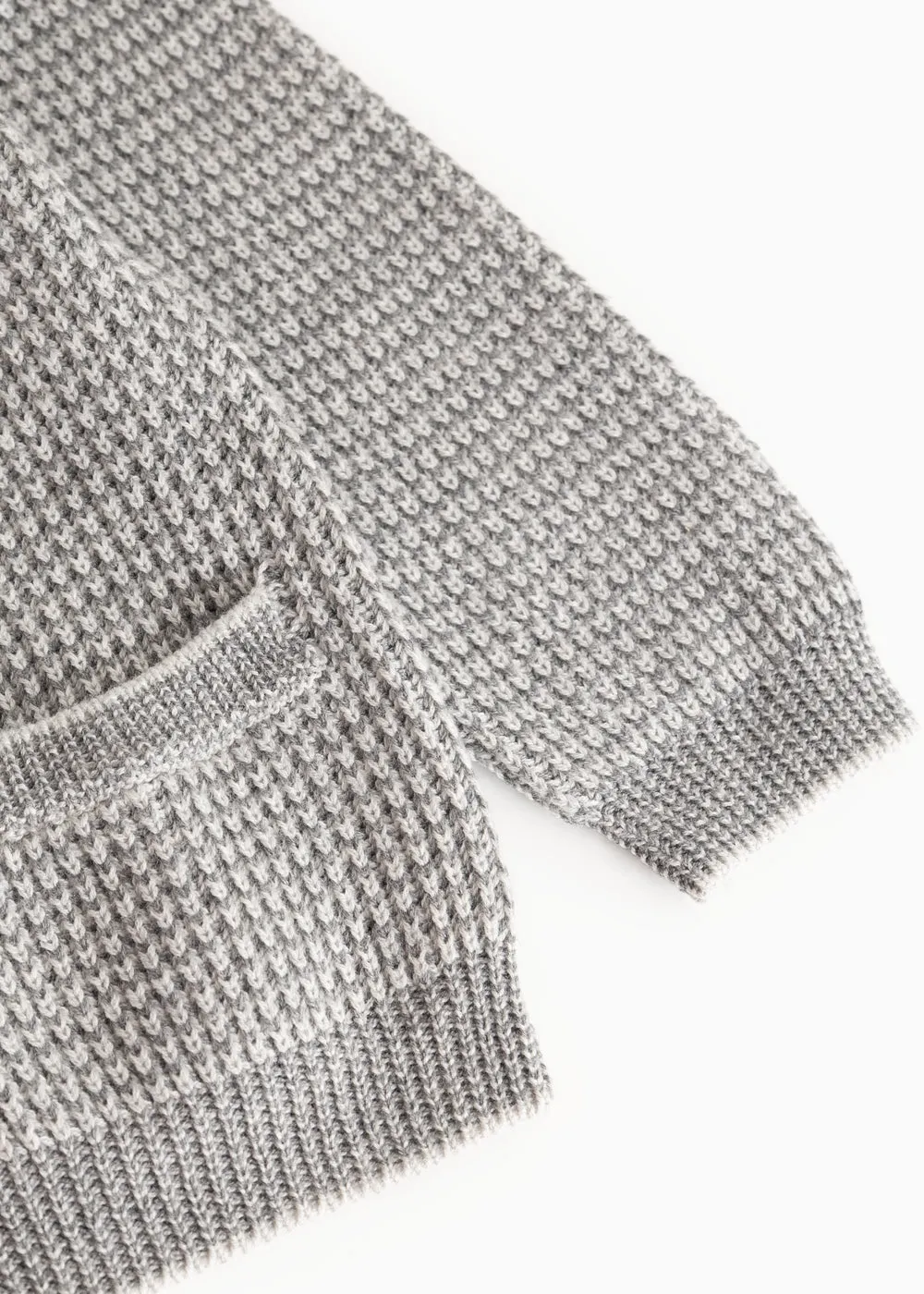 MarMar Tarono strikcardigan Grey Melange Stripe med lommer