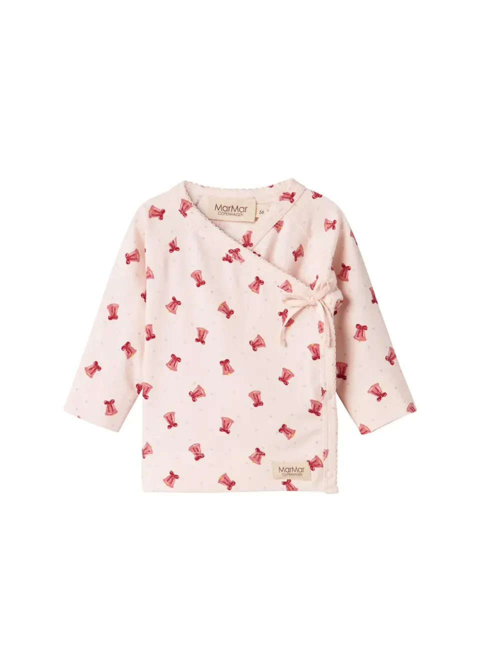 MarMar Tut Wrap LS bluse Bells juleprint