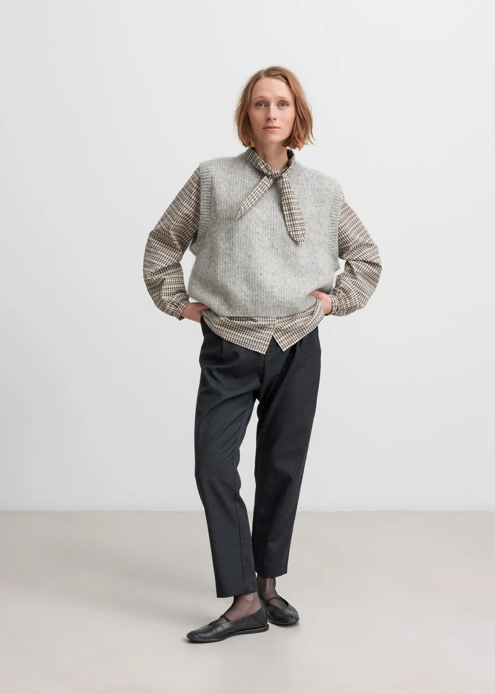 MarMar Tajo W strikvest Morning Dew Mel. mohair dame S-XL