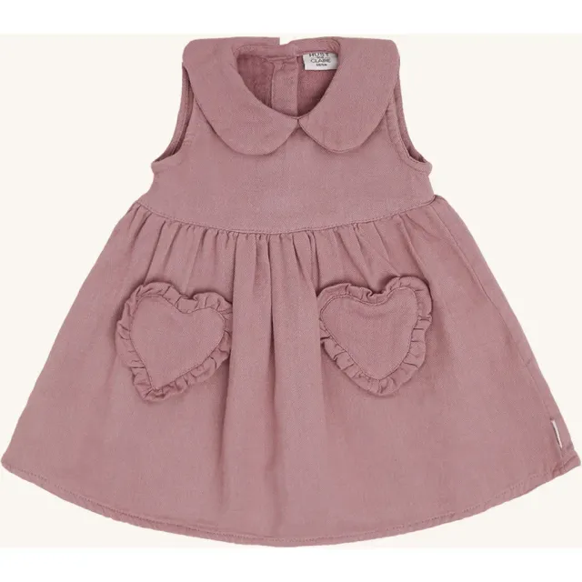 Hust & Claire Kis Twill kjole Heather bomuld