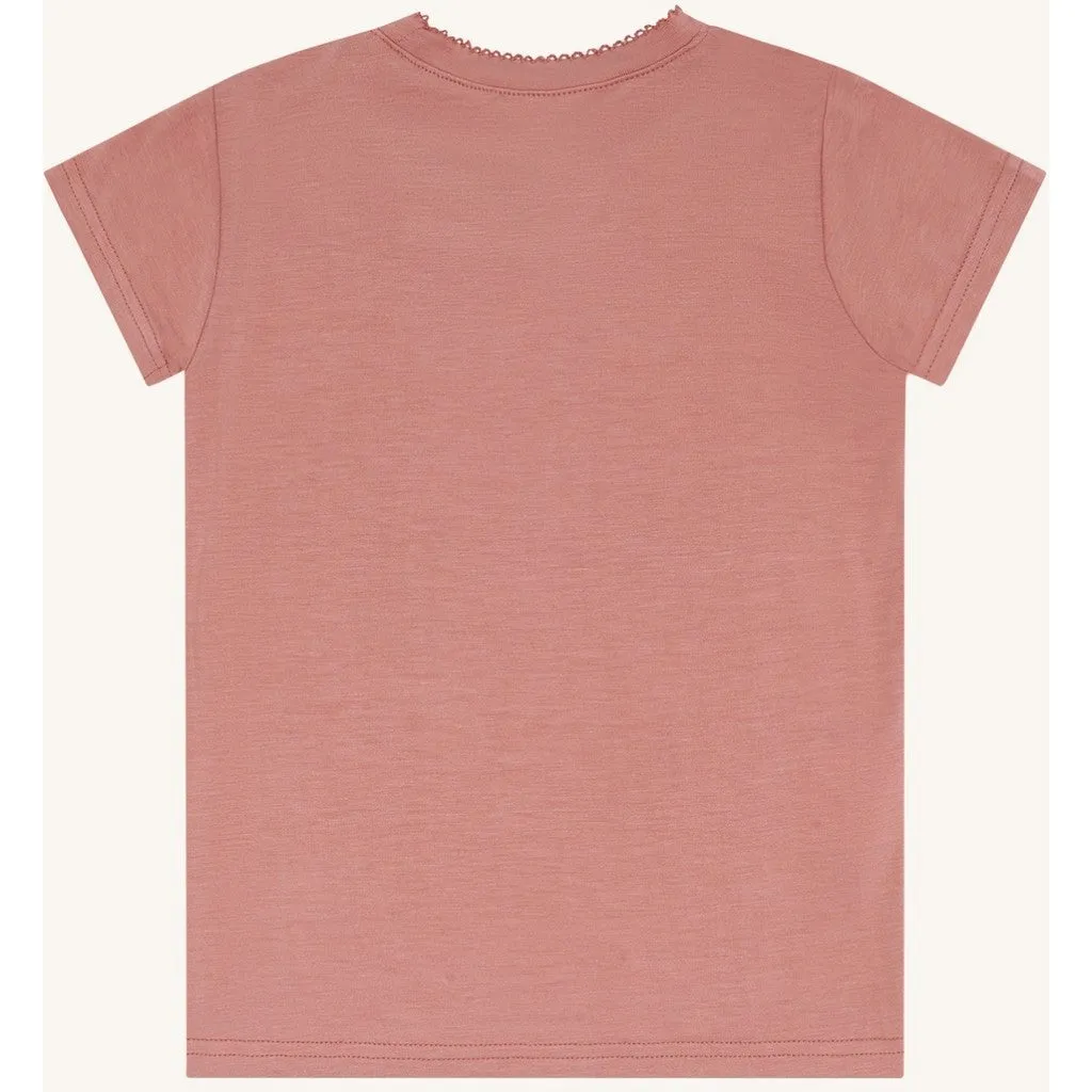 Hust & Claire HCAustin Solid t-shirt Old Rosie bambus