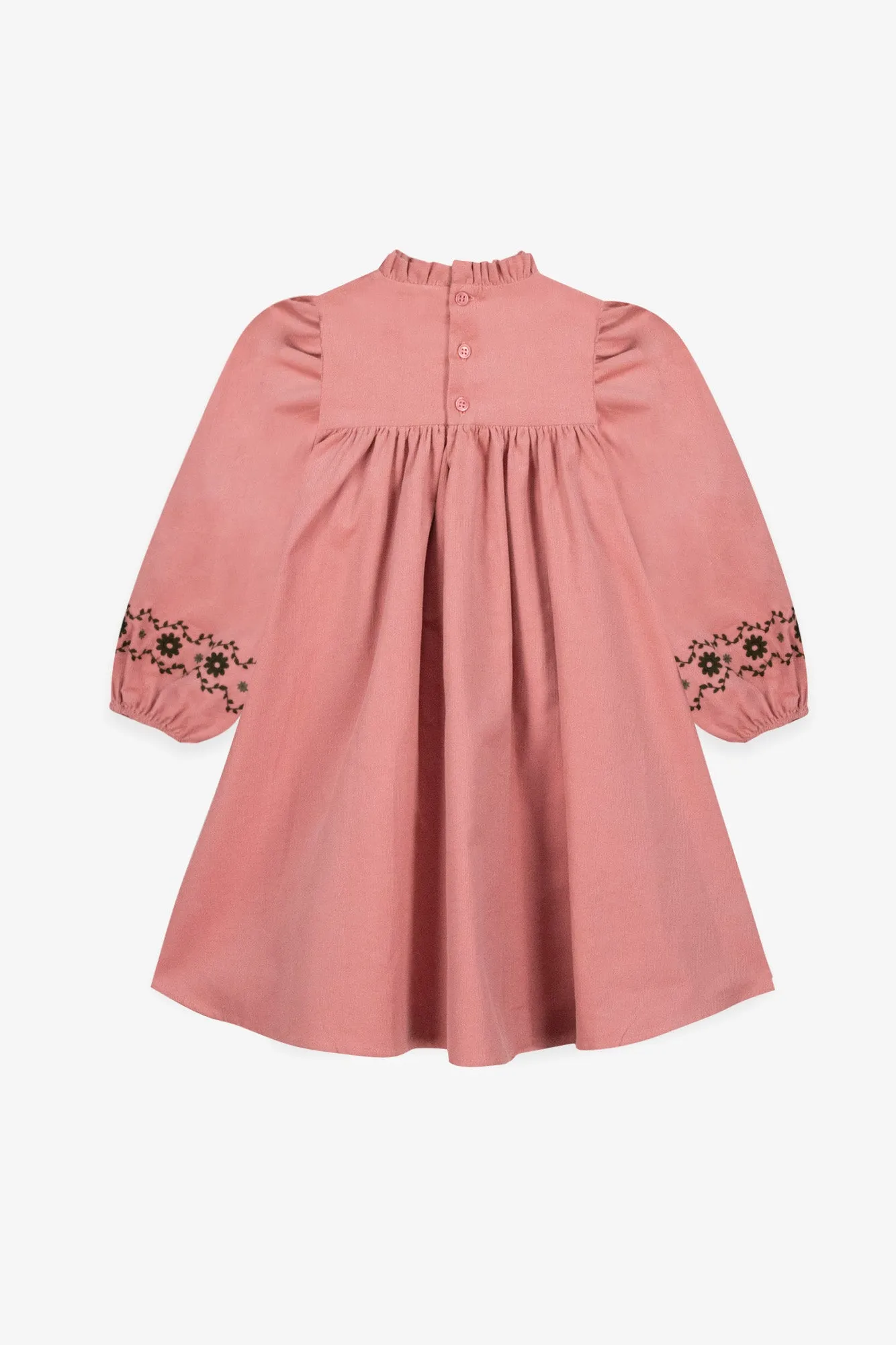 Bonton Pauline kjole rosa fløjl 2A-14A