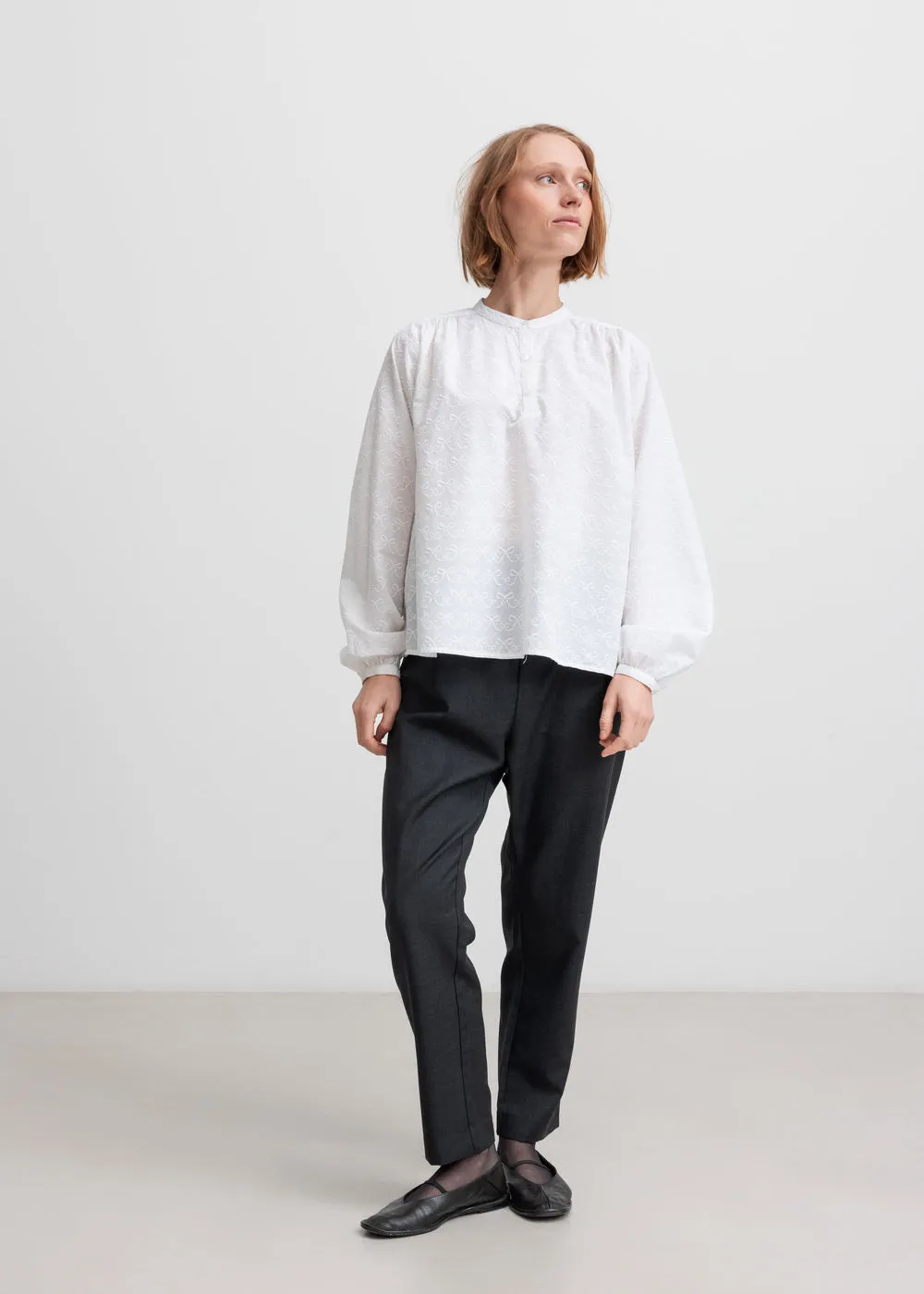 MarMar Tiria W skjortebluse White sløjfer