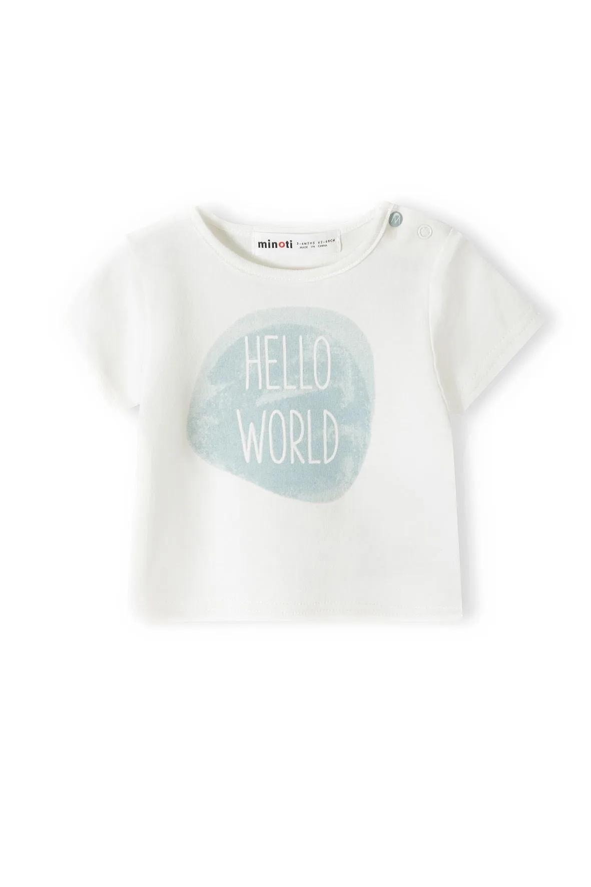 Minoti 38001 t-shirts baby 2-pak bomuld