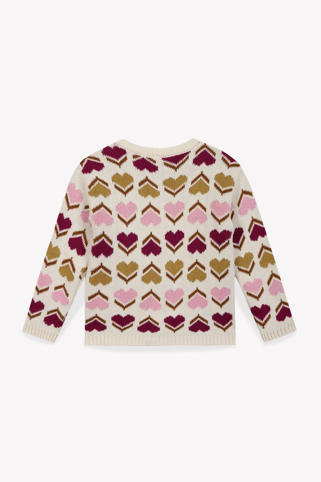 Bonton Maligne Milk cardigan hjerter bomuld