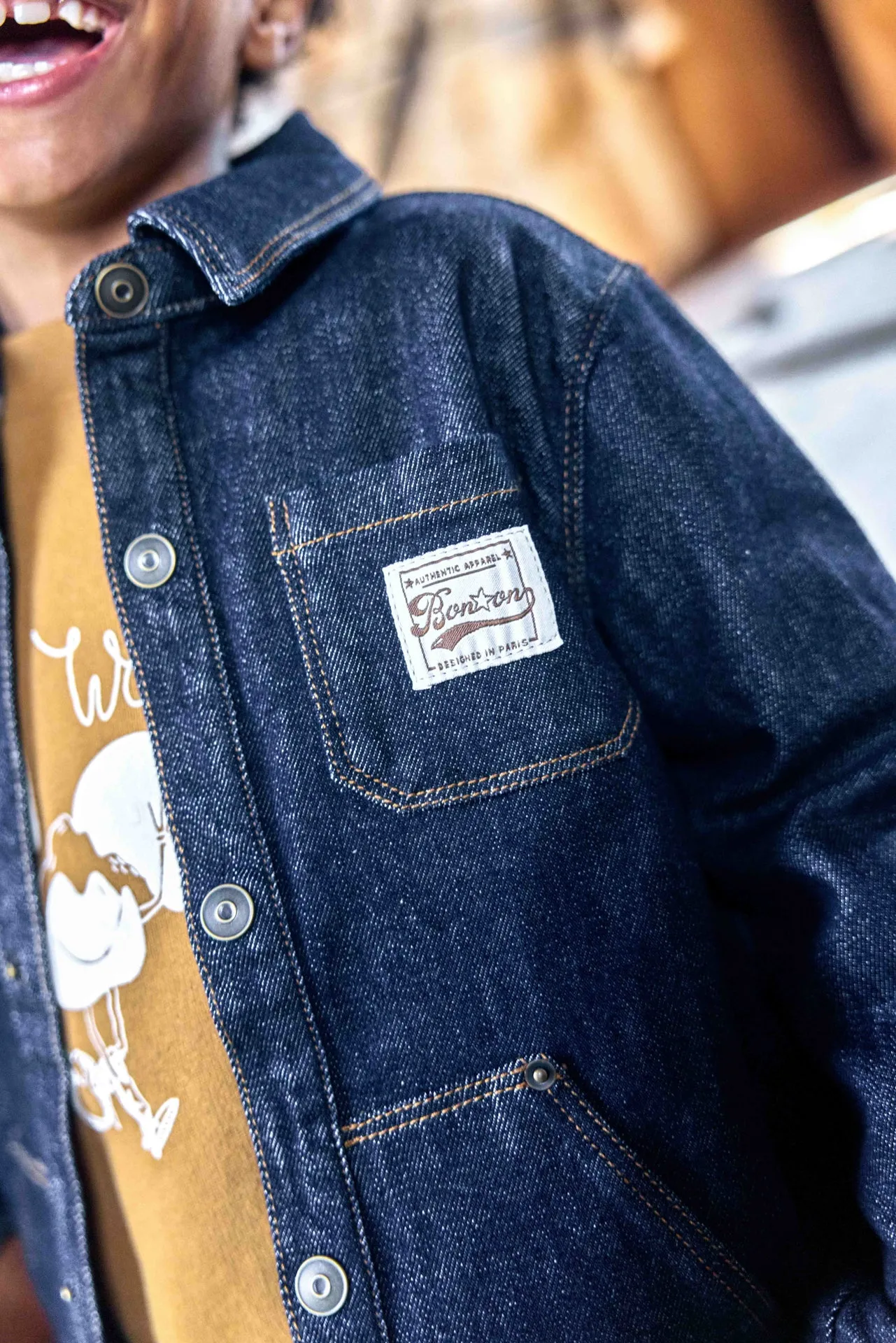 Bonton Michael Denim Brut skjorte rådenim