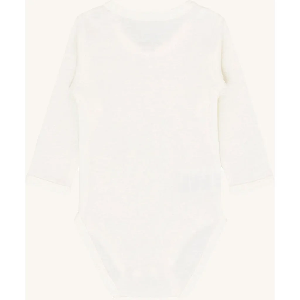 Hust & Claire Bo body Off White uld langærmet