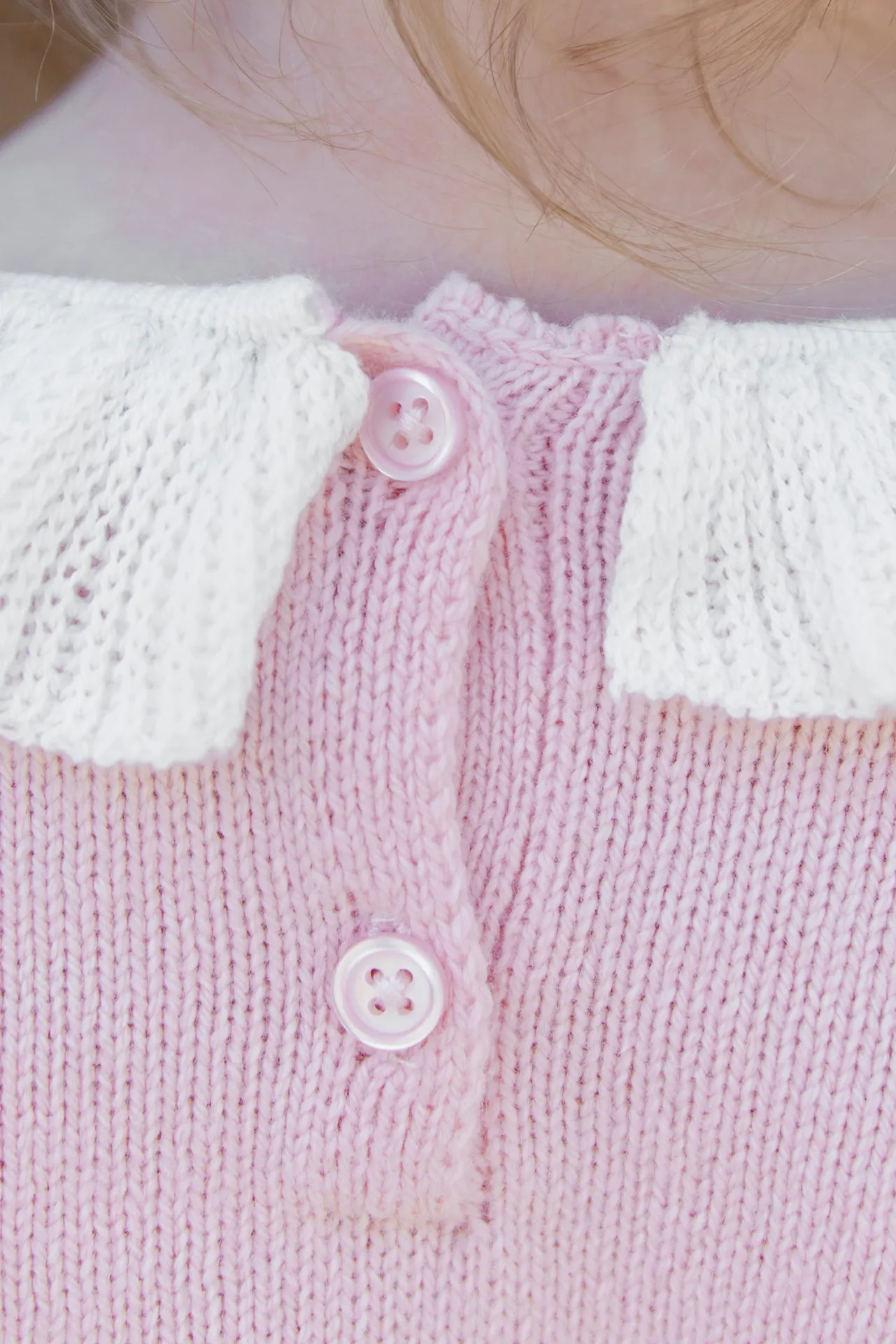 Bonton Lily Bird striktrøje rosa fugl 3M-3A