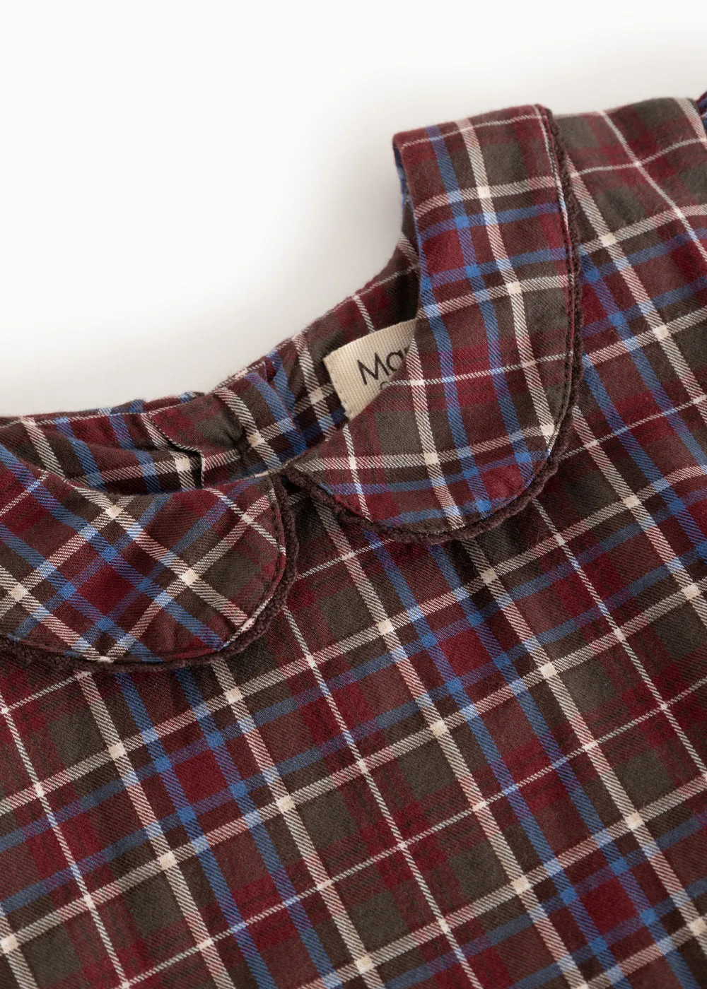 MarMar Darcel LS kjole chocolate check ternet