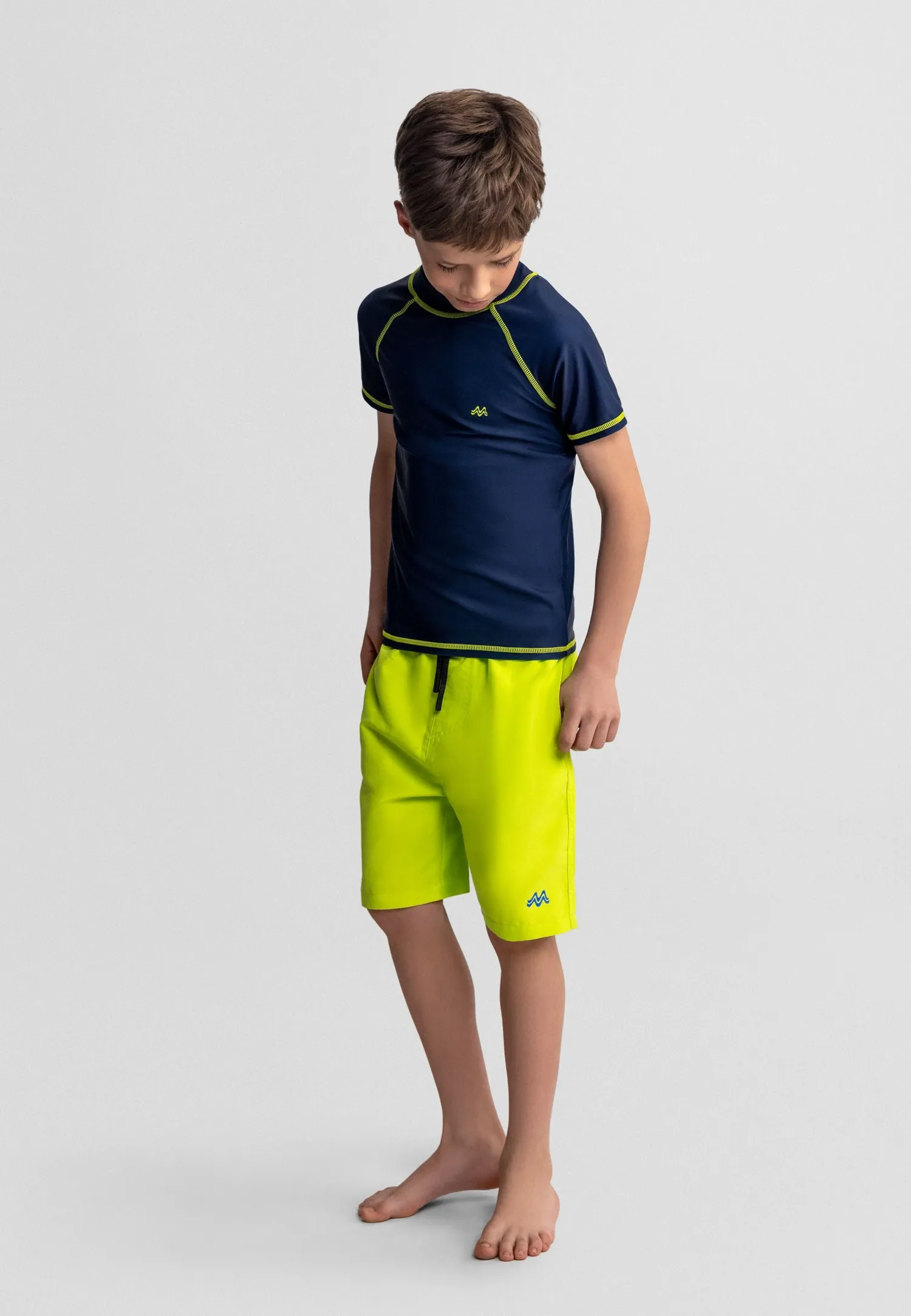 Minoti 43023 badeshorts blå 2-pak til drenge