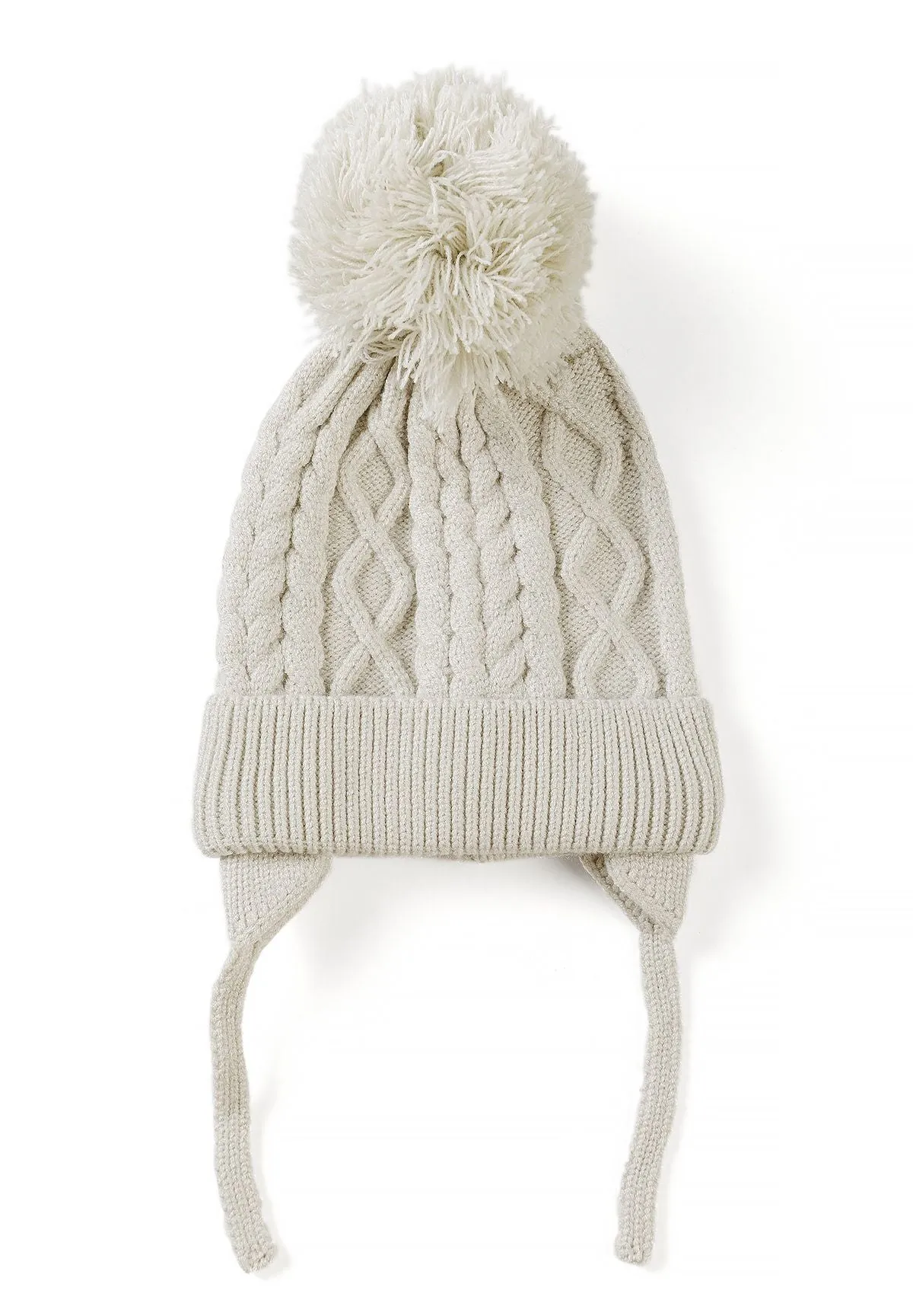 Minoti 45907 babyhuer 2-pak brun strik