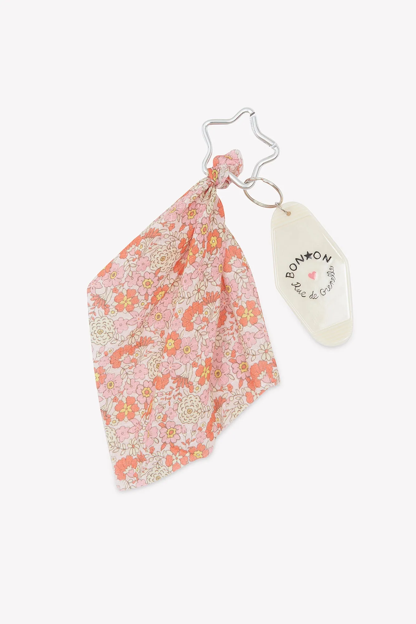 Bonton Fleur Vintage Rose nøglering rosa stjerne