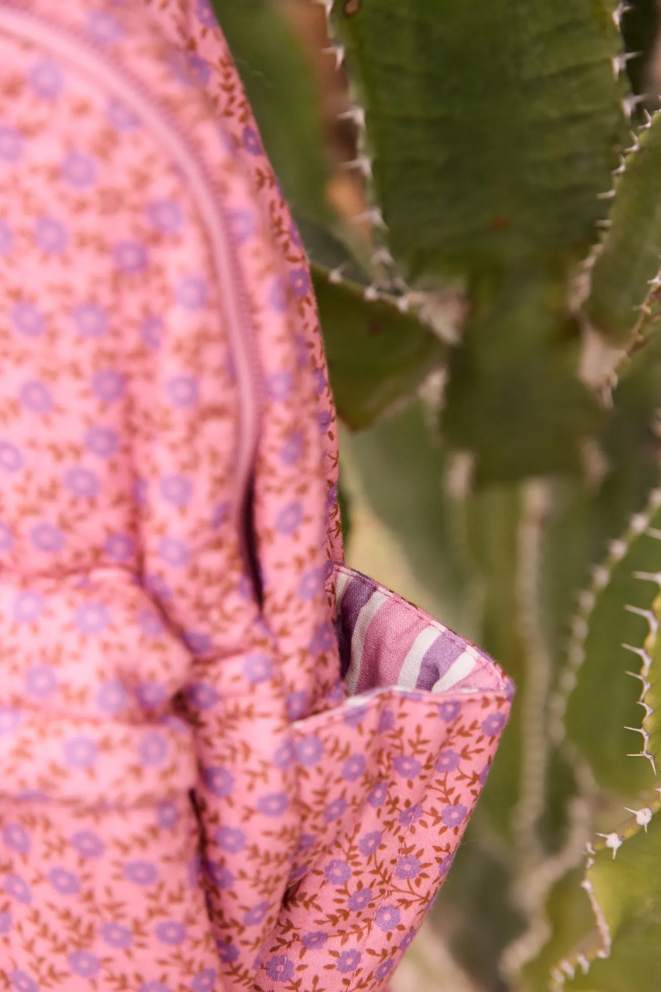 Bonton Foulfleur Violet rygsæk lilla bomuld