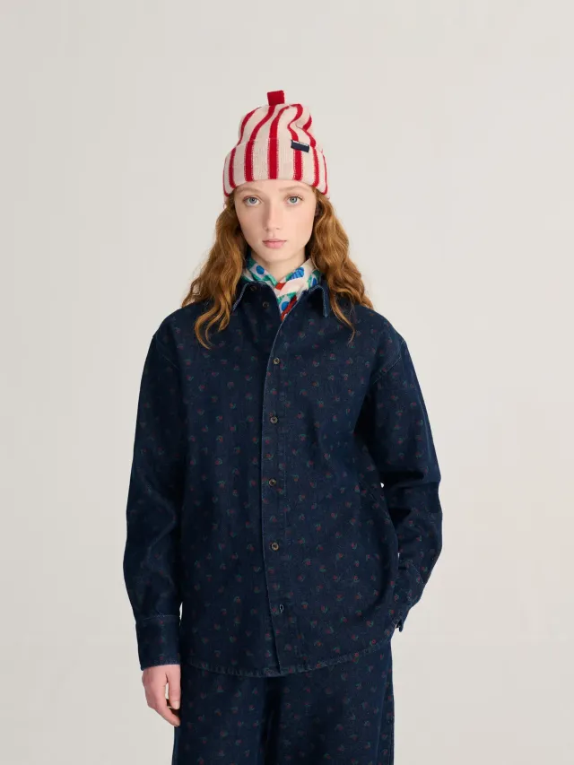 Bobo Choses Swamp Whirl denimskjorte navy XS