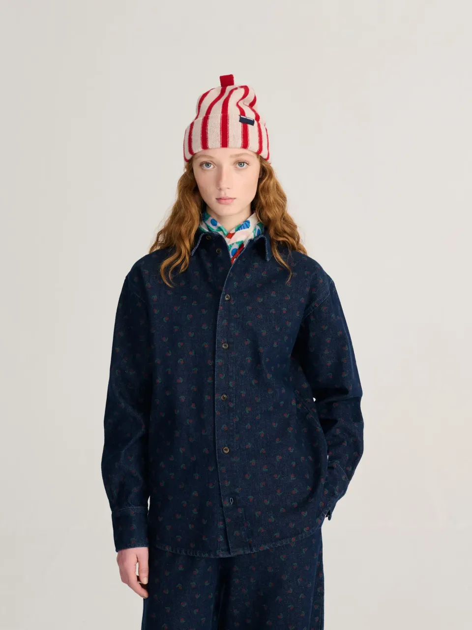 Bobo Choses Swamp Whirl denimskjorte navy XS