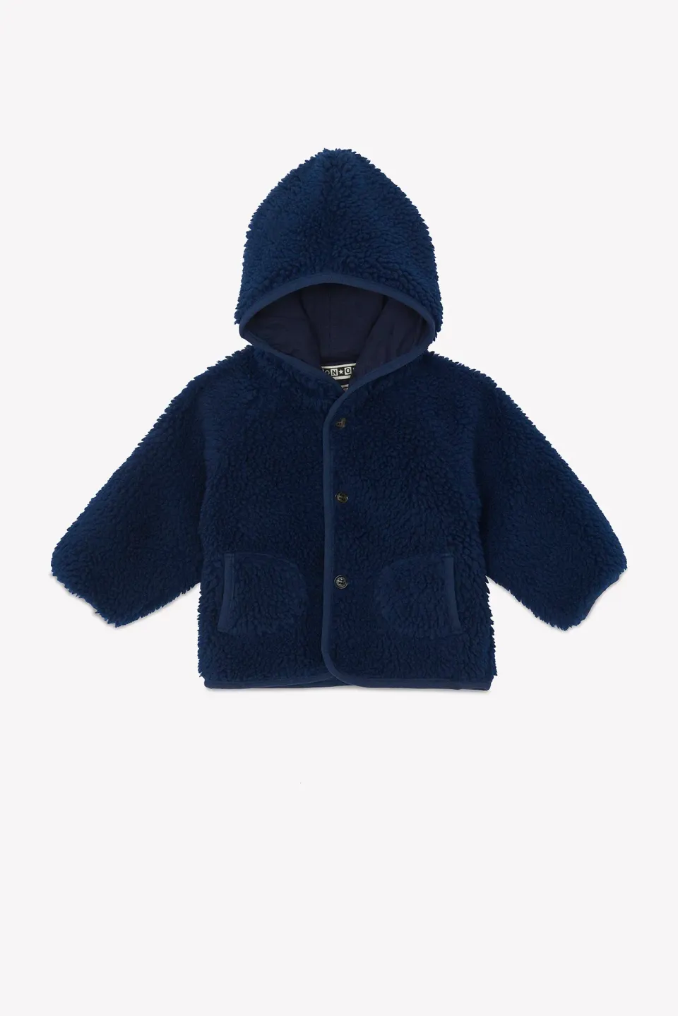 Bonton Lee Sherpa Bleu Brut jakke blå denim