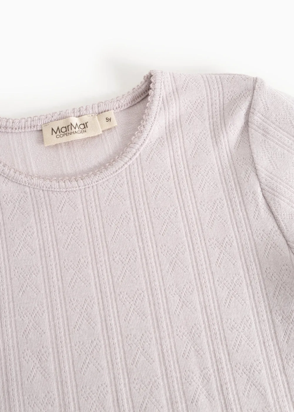 MarMar Copenhagen Tamra t-shirt Violet Dust pointelle